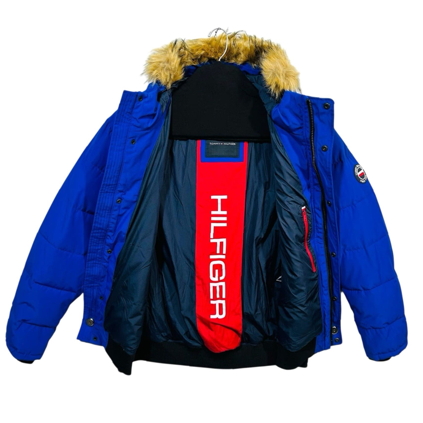 Tommy Hilfiger Tommy Hilfiger Mens Arctic Cloth Quilted Bomber Jacket XXL Atlantis Blue Size US XXL / EU 58 / 5 - 6 Thumbnail