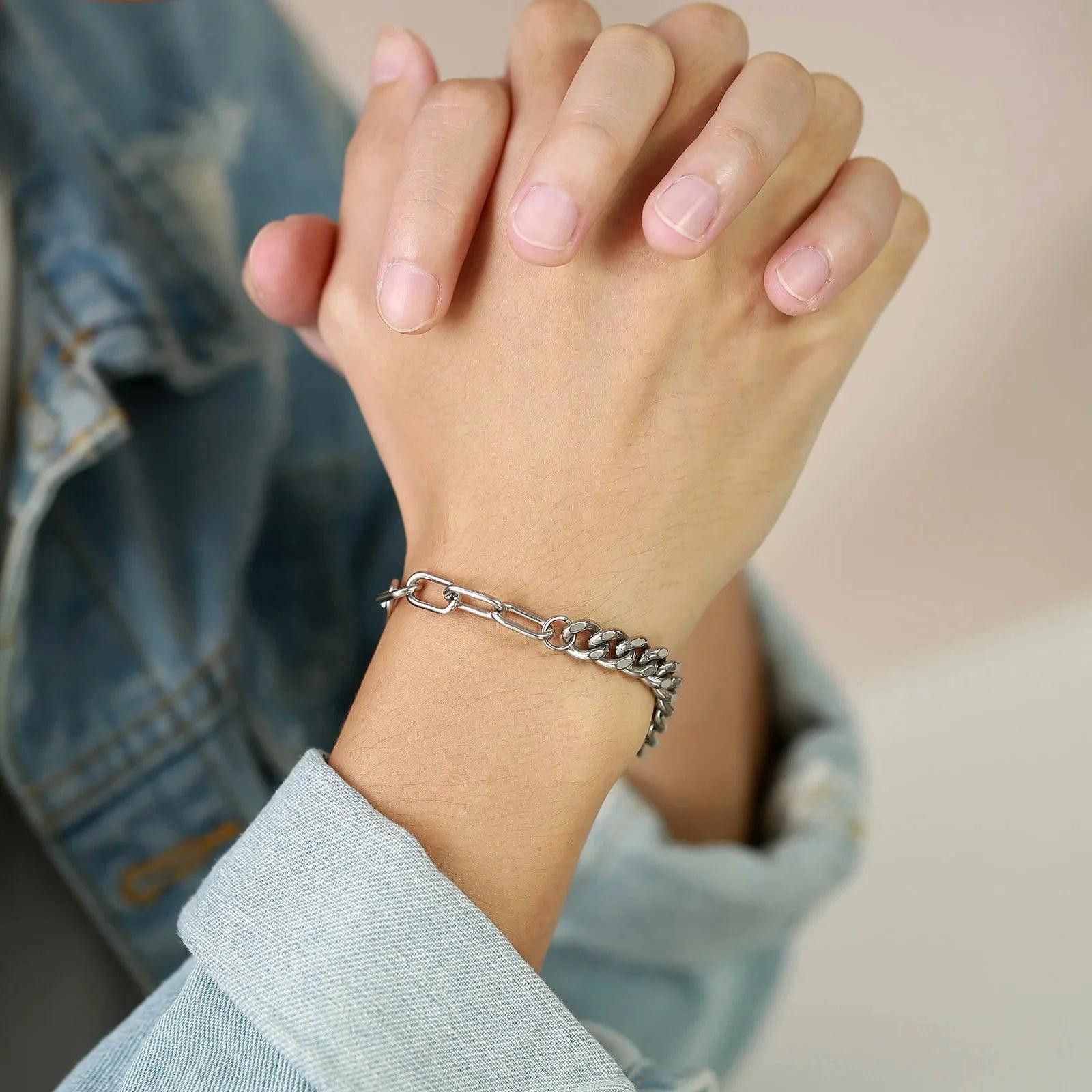 Other Stainless Steel Safety Pin Bracelet Size ONE SIZE - 2 Thumbnail
