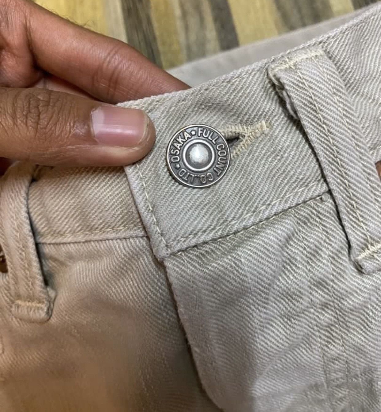 Full Count & Co. Fire vintage Full Count lot 1280 Regular Straight distressed Size US 29 - 6 Thumbnail