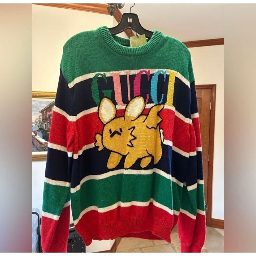 Gucci Men’s Gucci cotton/wool Cable knit sweater size large NWT Size US L / EU 52-54 / 3 - 1 Thumbnail