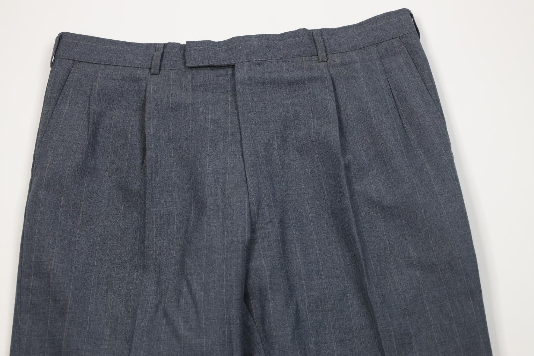 Vintage Vintage 70s Streetwear Knit Striped Wide Leg Chino Pants Size US 36 / EU 52 - 2 Thumbnail