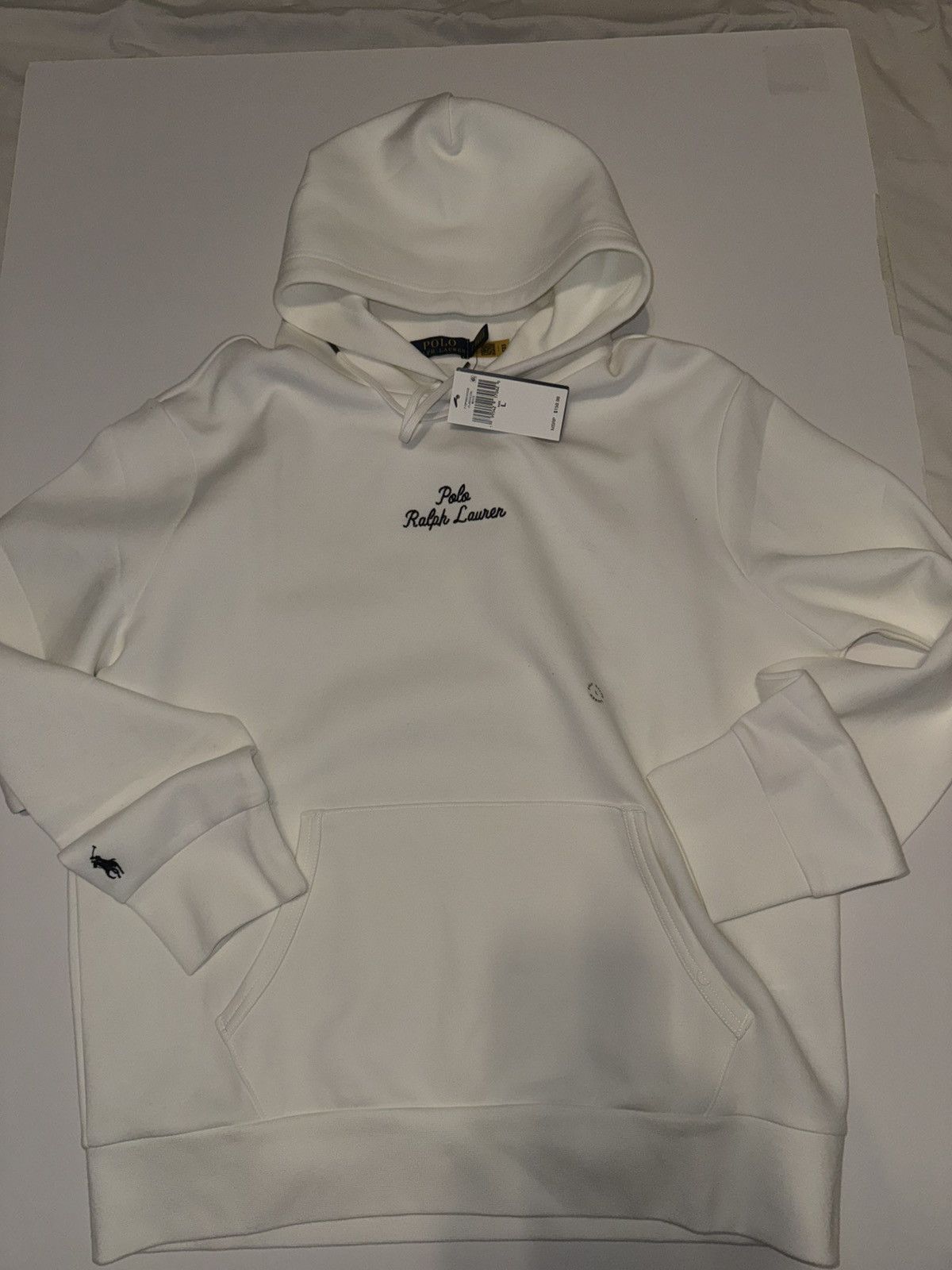 Ralph Lauren Polo Ralph Lauren Logo Double-Knit Hoodie in white. Size US L / EU 52-54 / 3 - 2 Thumbnail