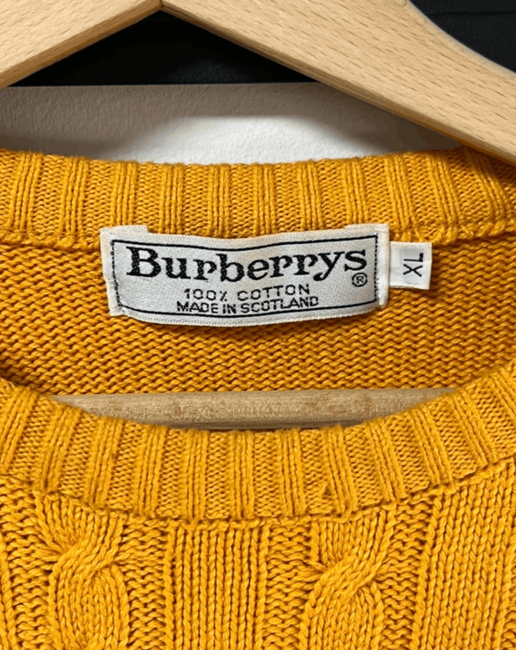 Burberry Vintage Burberrys Cable knit Size US XL / EU 56 / 4 - 4 Thumbnail