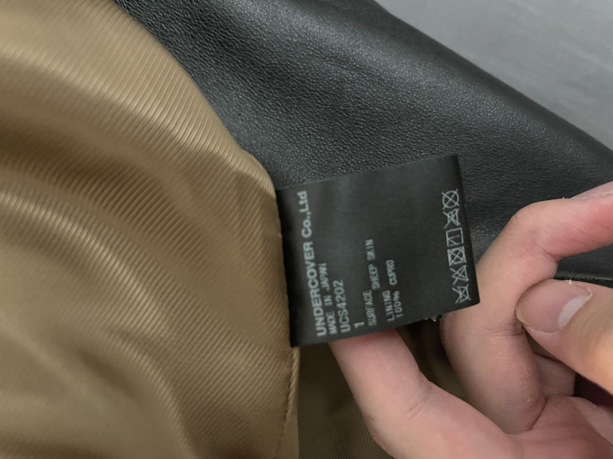 Undercover Roughed Out Double Leather Jacket Size US M / EU 48-50 / 2 - 7 Thumbnail