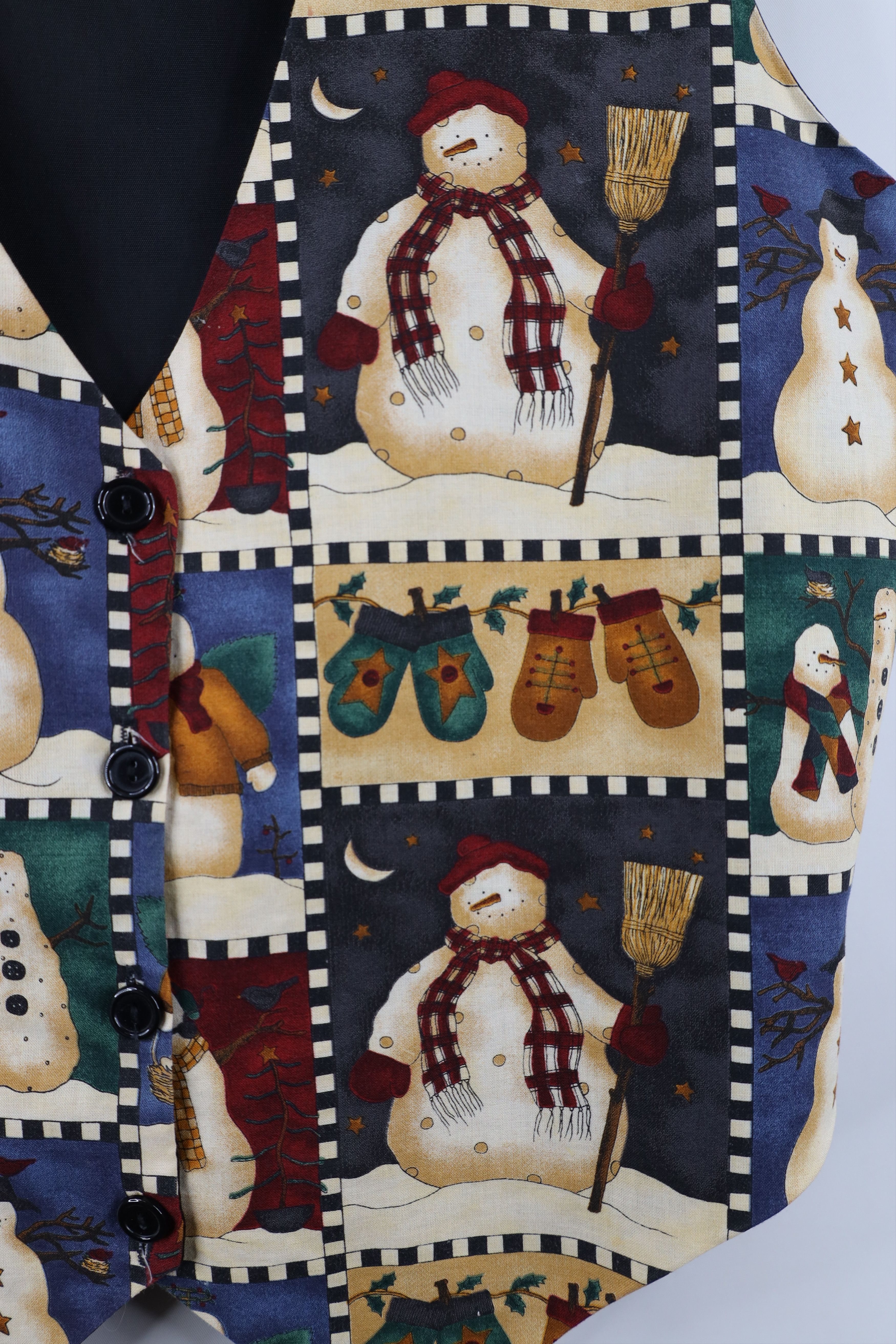 Vintage Vintage 90s Streetwear Christmas Snowman Tie Back Jacket Size S / US 4 / IT 40 - 4 Thumbnail