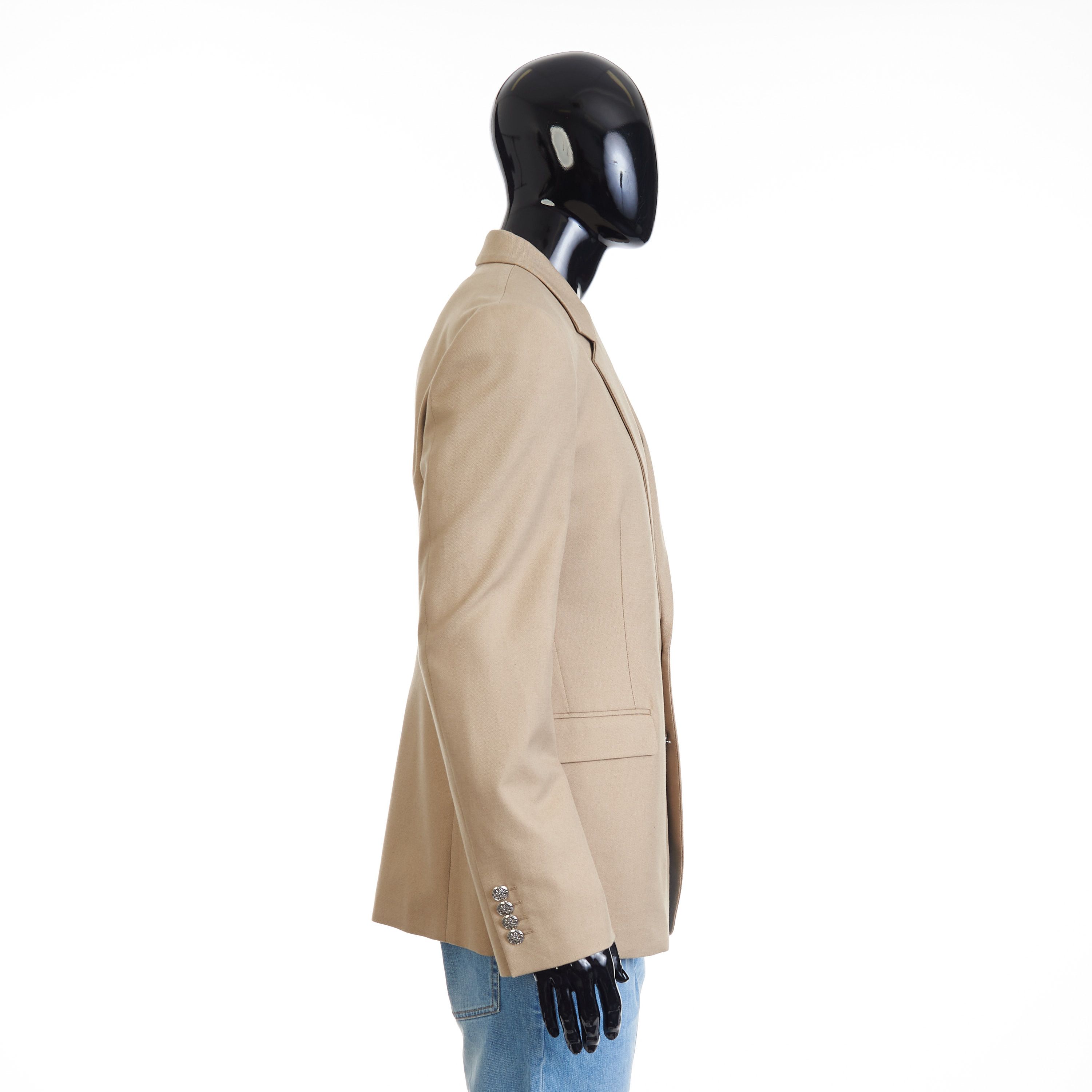 Alexander McQueen Beige Deconstructed Single Breasted Blazer Jacket - Cotton Size 40R - 8 Thumbnail