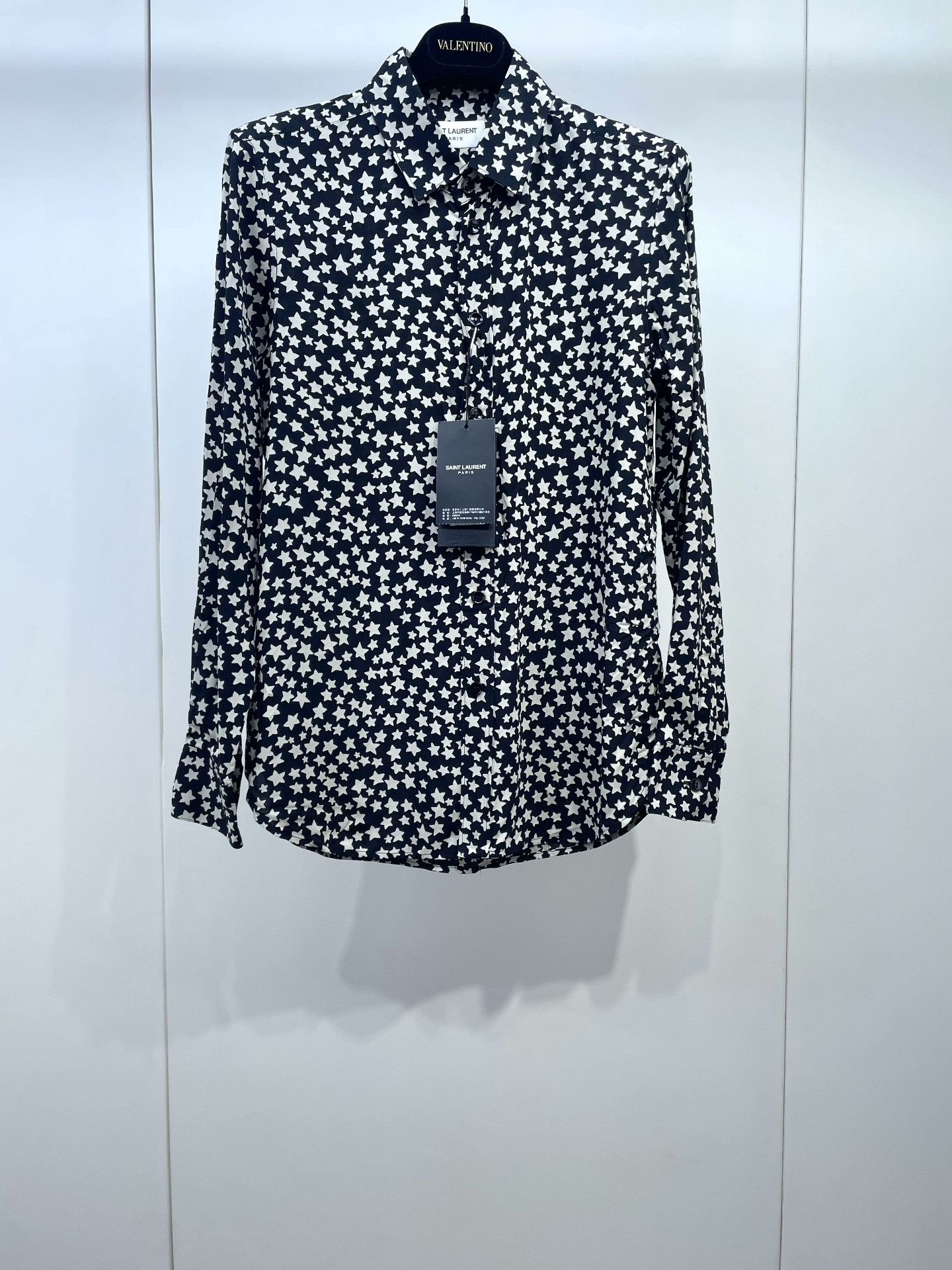 Saint Laurent Paris Saint Laurent SLP Star Long-Sleeve Shirt Size XXS / US 00 / IT 34 - 1 Thumbnail
