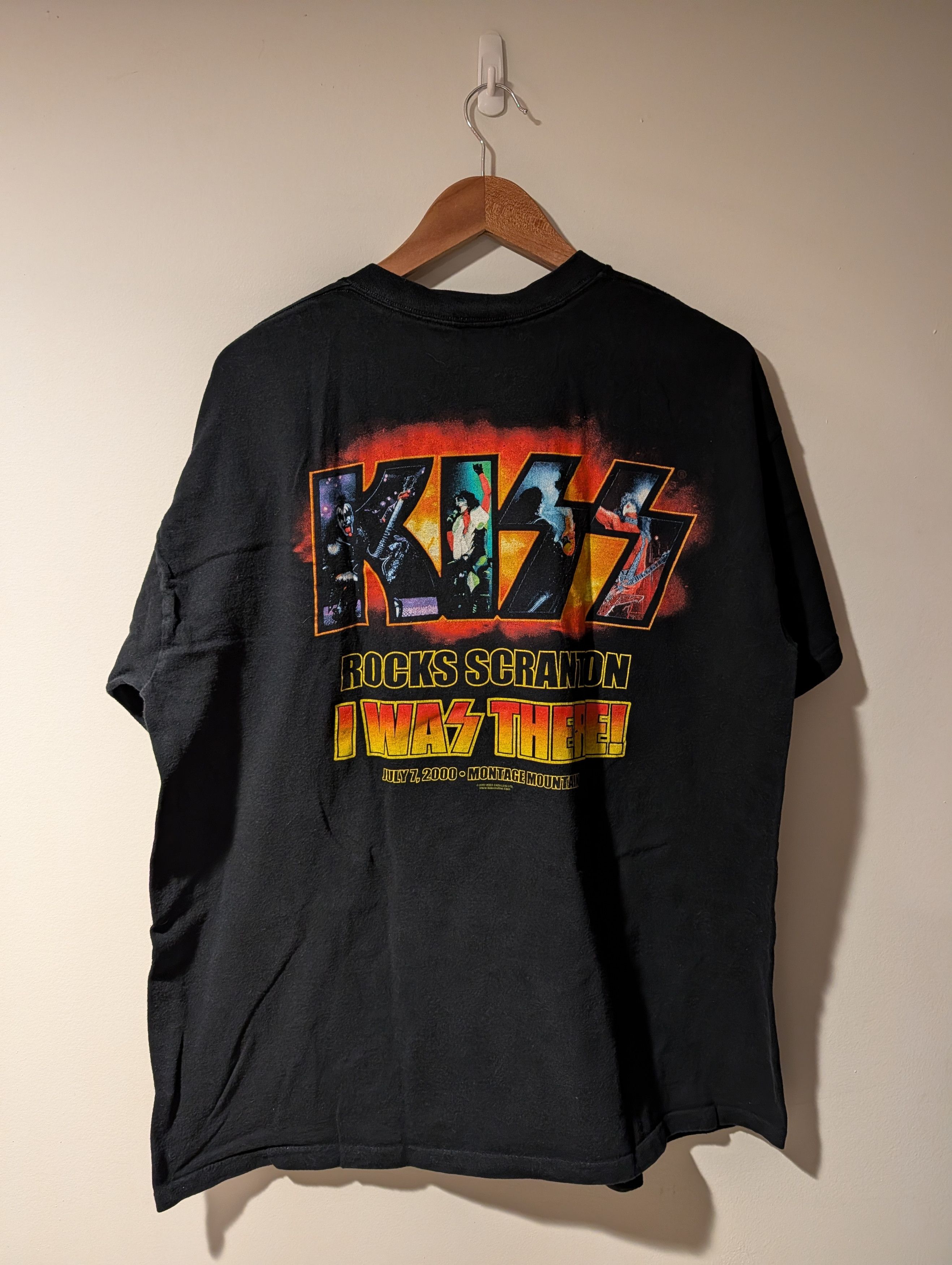Band Tees Vintage 2000 Kiss Rocks Scranton I Was There Tour T-Shirt Size US XL / EU 56 / 4 - 4 Thumbnail