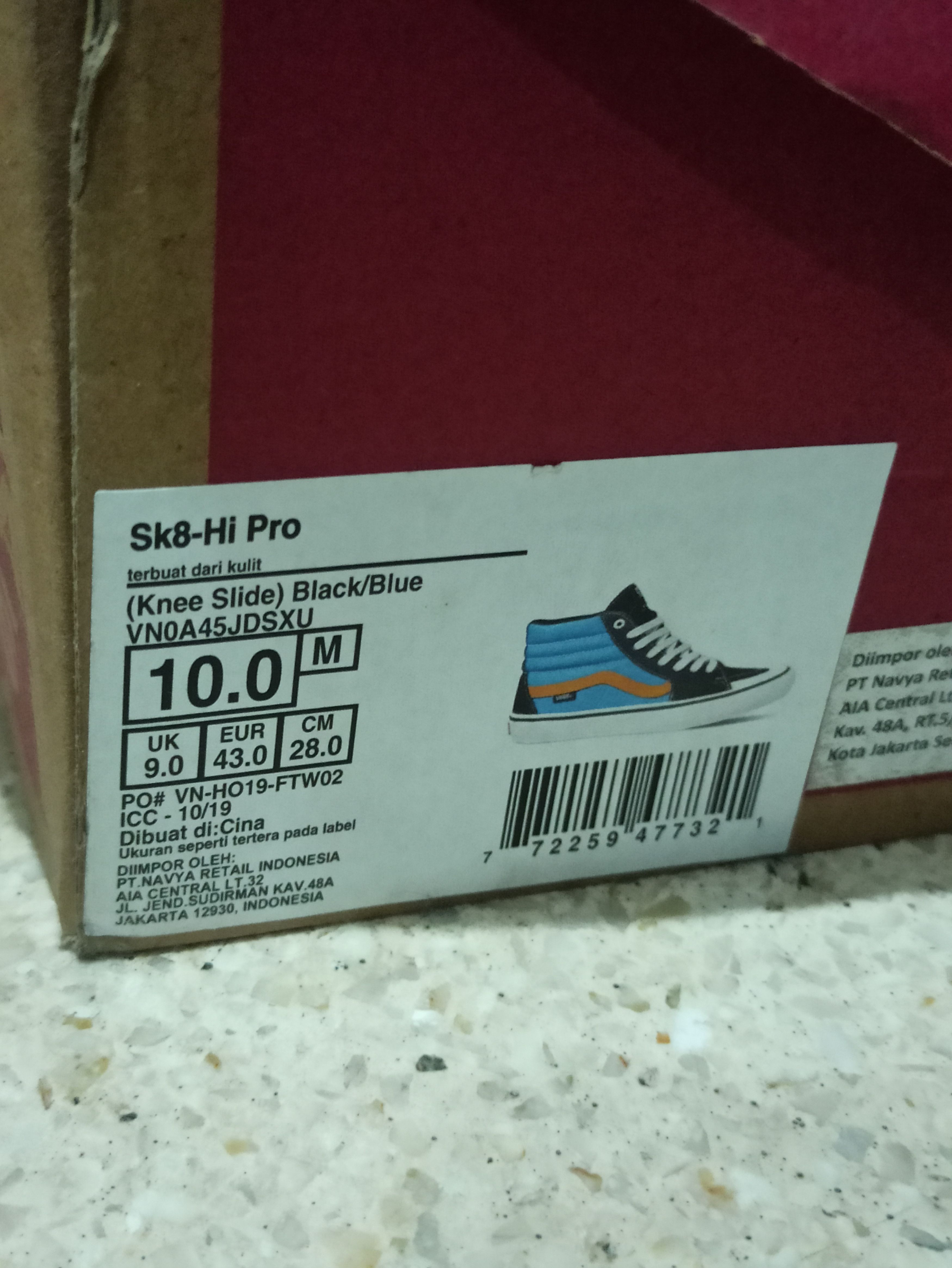 Vans Vans Sk8 Hi knee Slide Black Blue Size US 10 / EU 43 - 9 Thumbnail