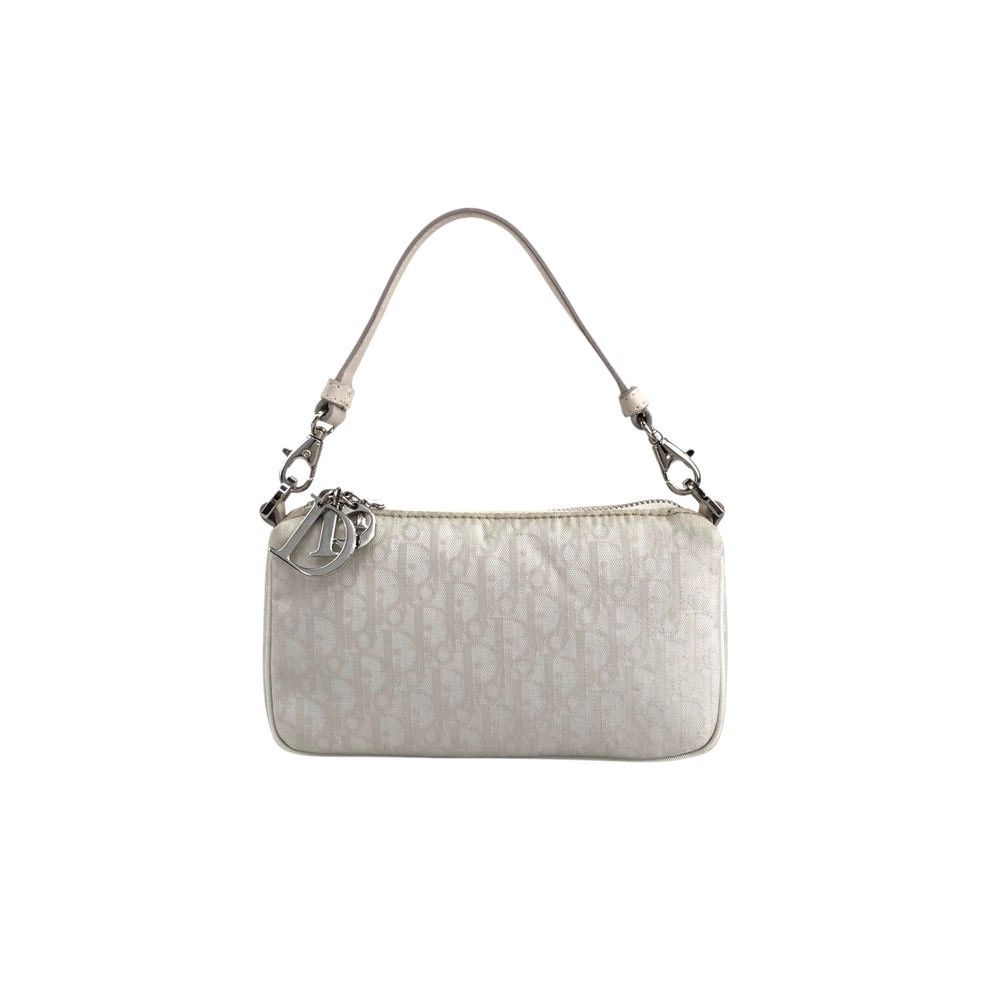 Dior Christian Dior Trotter Charm SmallHandbag PouchWhite Vintage Size ONE SIZE - 1 Thumbnail