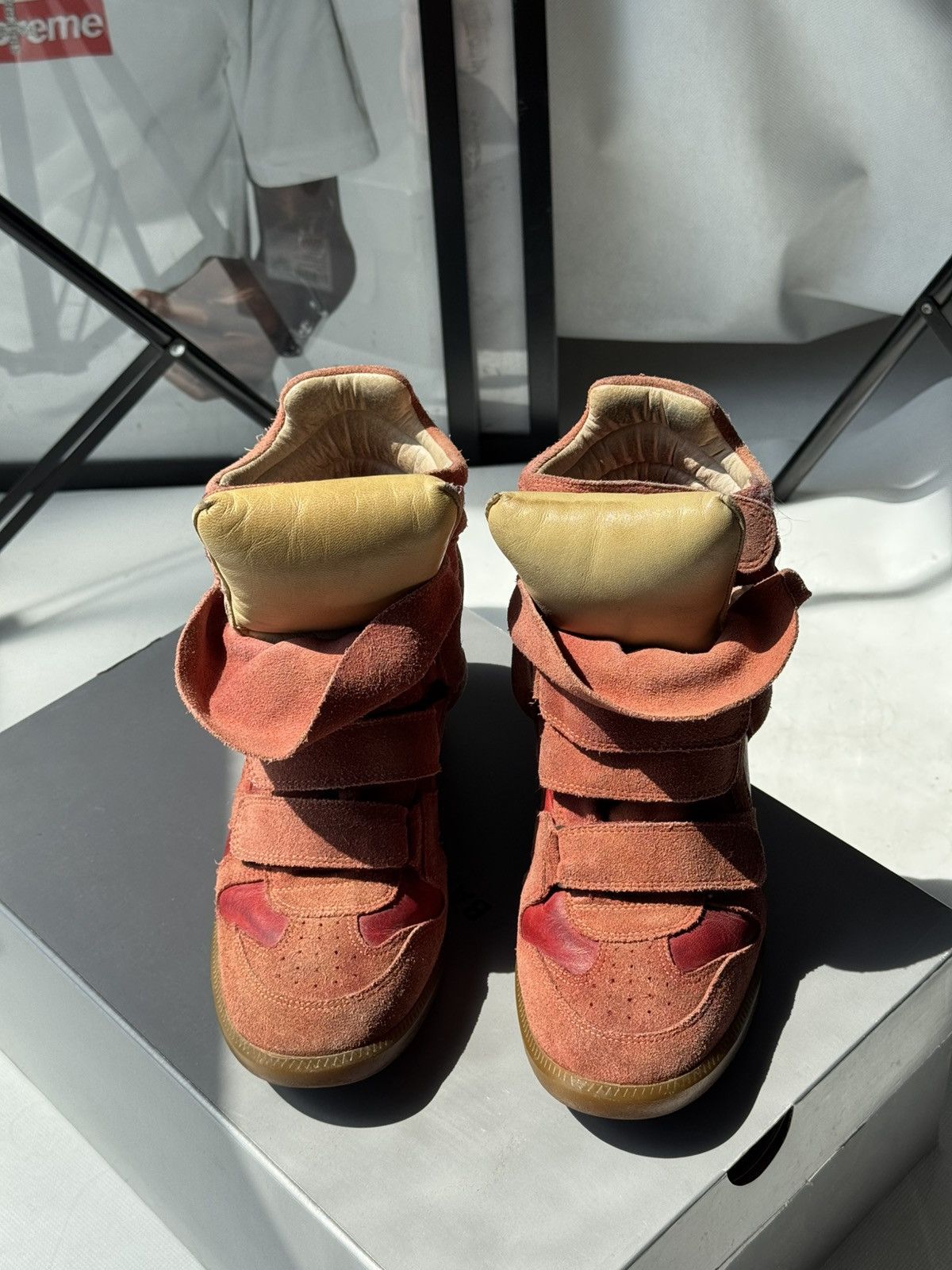 Isabel Marant Isabel Marant Bekett sneakers shoes Washed Suede Wedge Size US 11 / IT 41 - 2 Thumbnail