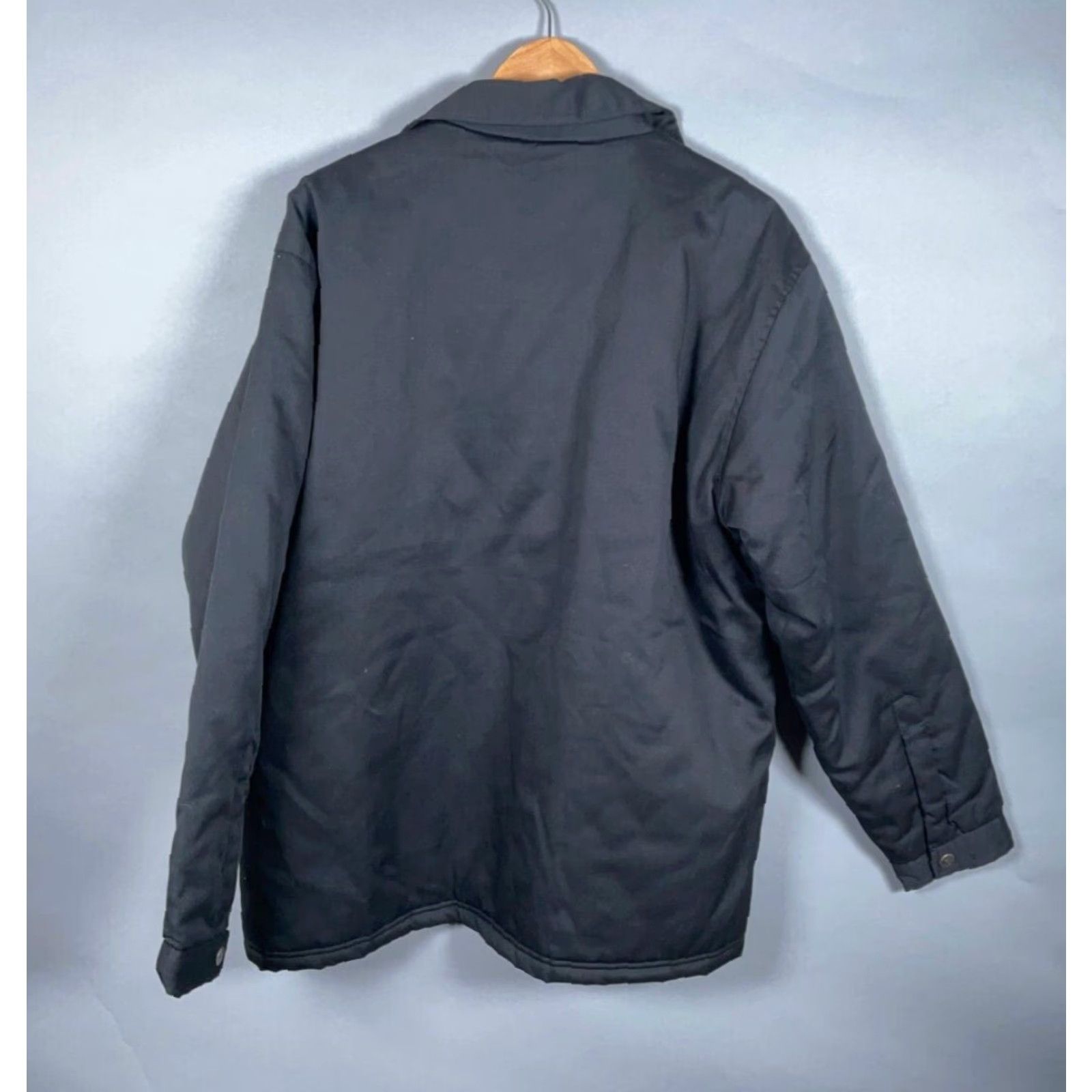 Vintage Craftsman Jacket Adult Large Black Cotton Blend Quilted Lined Zip Up Workwear Size US L / EU 52-54 / 3 - 3 Thumbnail