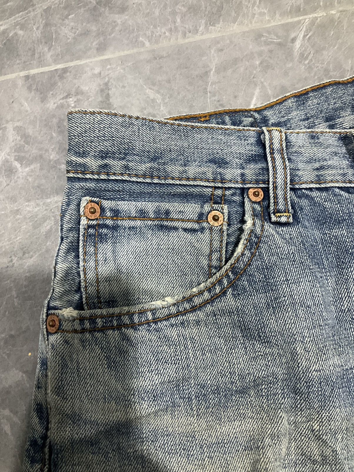 Levi's × Levi's Vintage Clothing × Vintage Vintage Levis 503 Distressed Jeans 359 Size US 31 - 5 Thumbnail