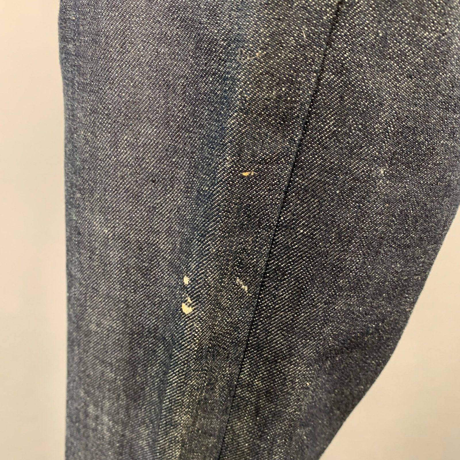 Other A-B FITS 34 Navy Contrast Stitch Cotton Button Fly Jeans Size US 34 / EU 50 - 6 Thumbnail