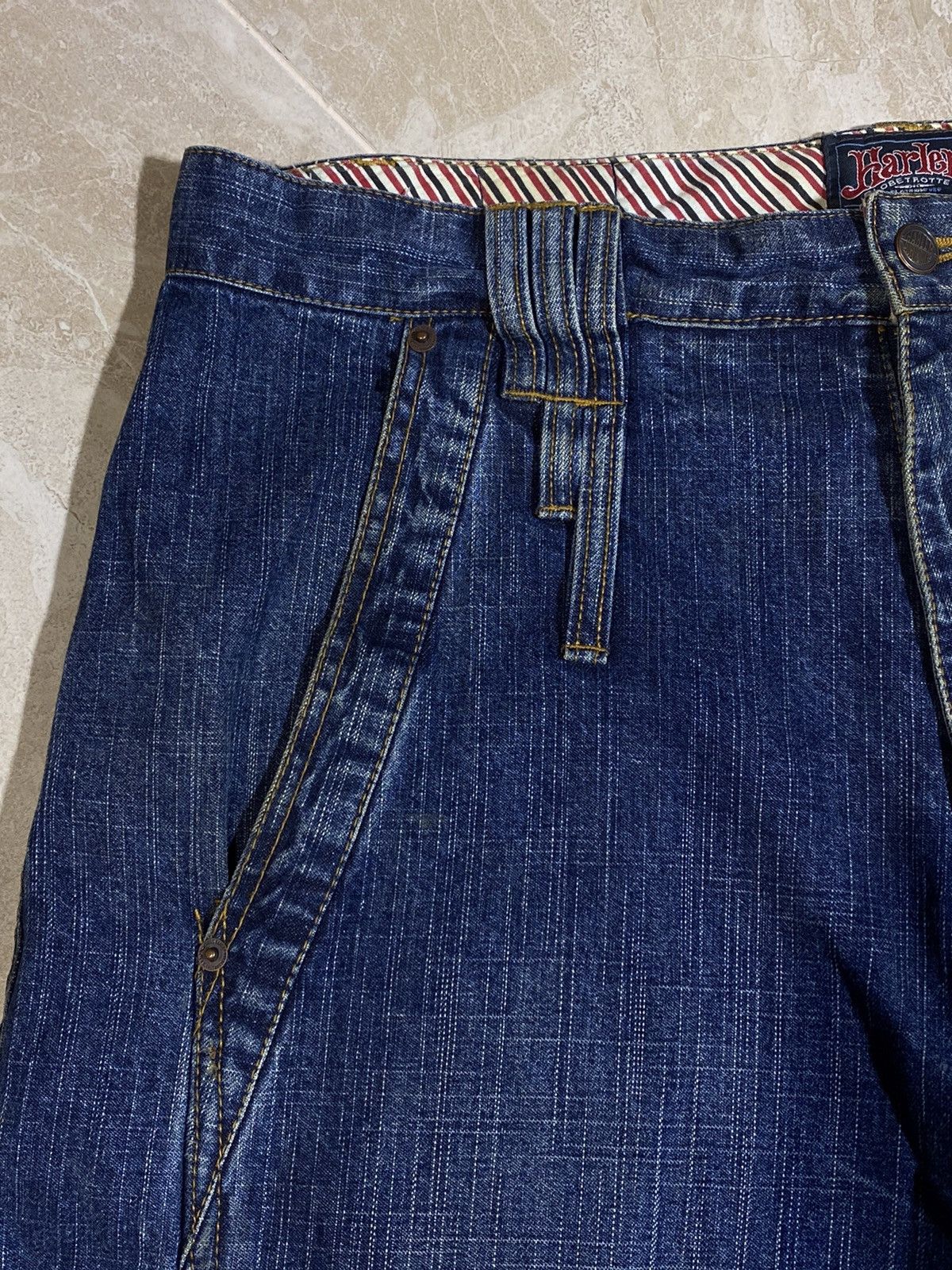 Fubu Crazy Y2K Platinum Fubu Jnco Style Globetrotters 34x34 Jeans Size US 34 / EU 50 - 9 Thumbnail
