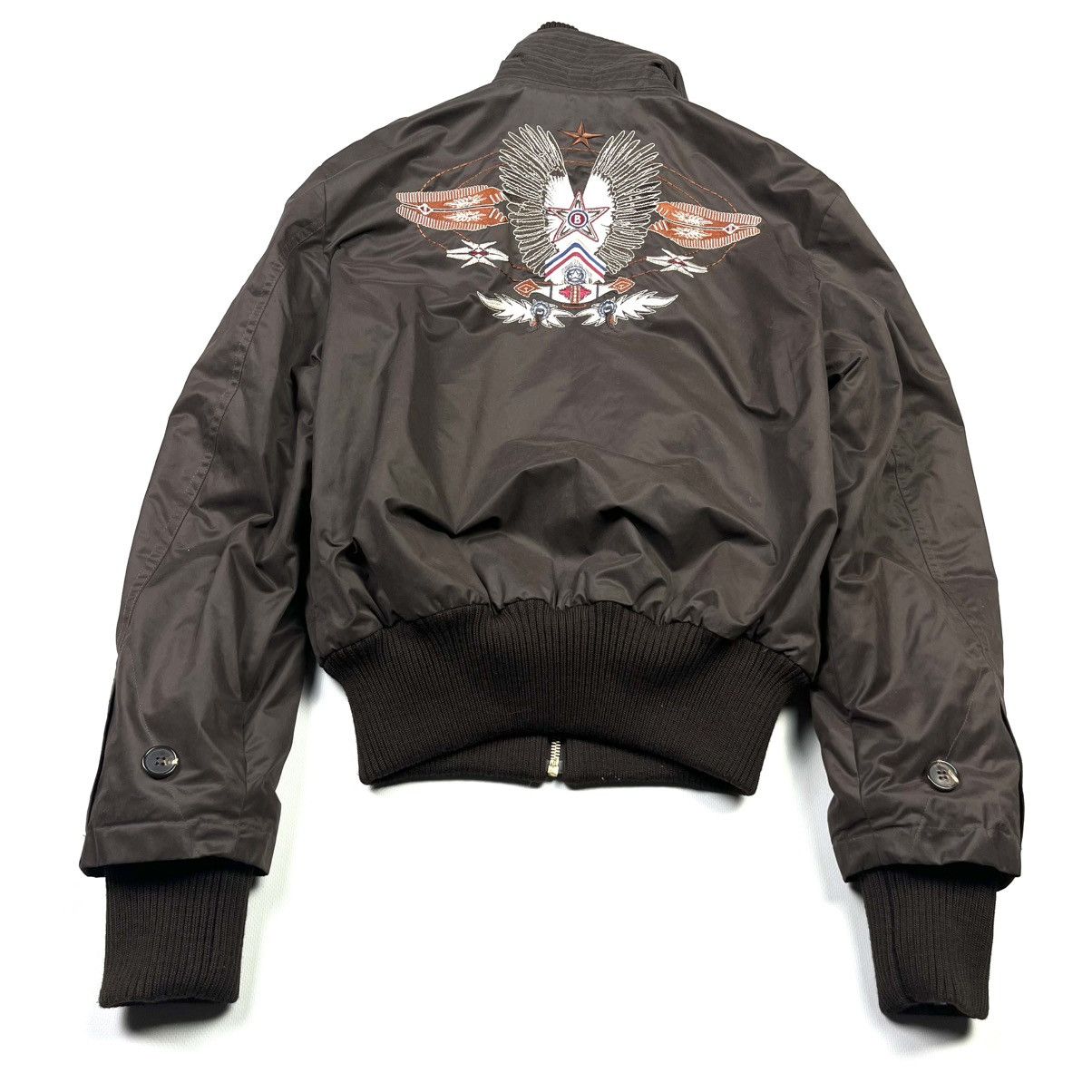 Bogner × Vintage Sonia Bogner Vintage Bomber Jacket Designer Brown Women Size M / US 6-8 / IT 42-44 - 7 Thumbnail