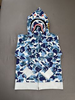 Bape Big Abc Camo Shark Full Zip Hoodie | Grailed