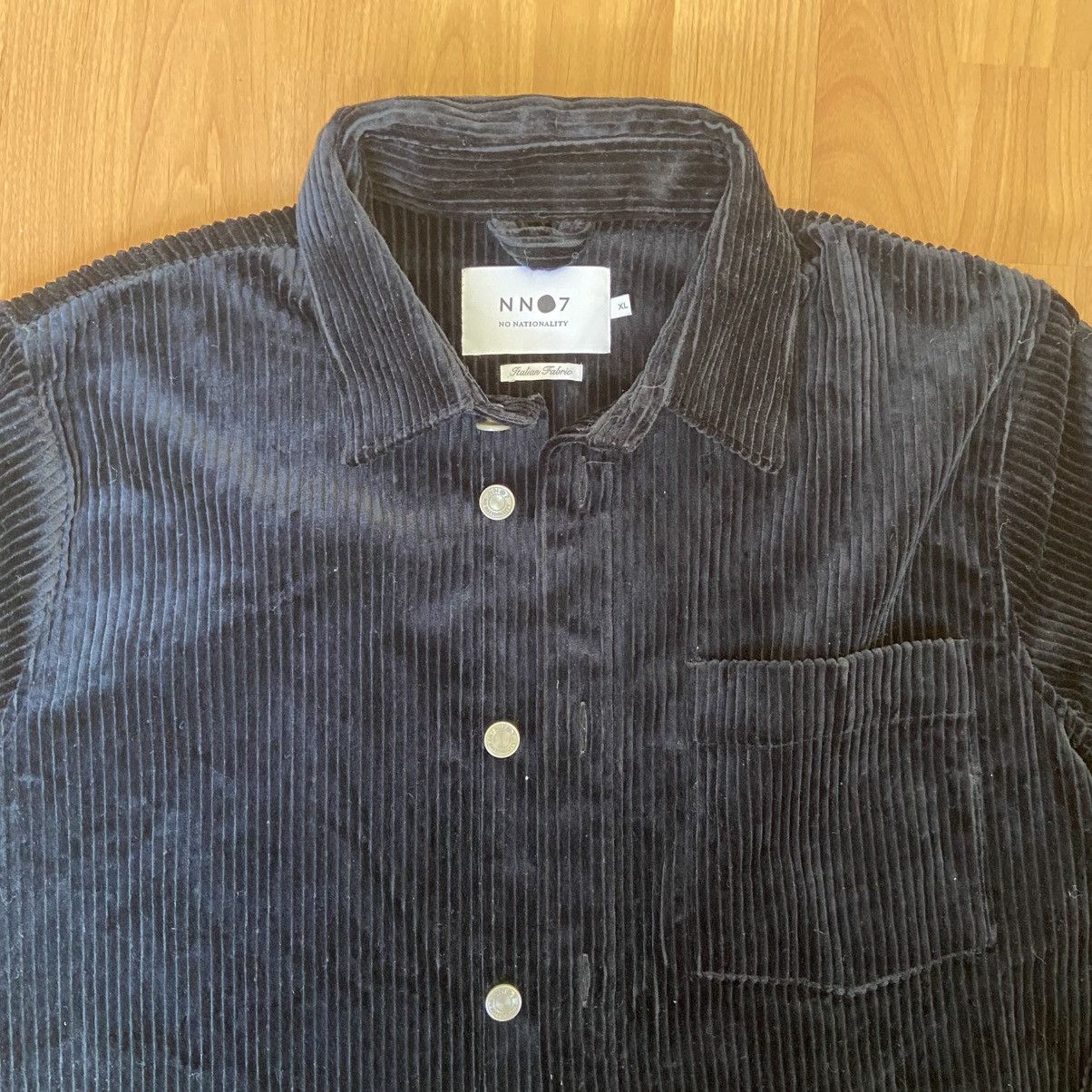 Other No Nationality Men’s Navy Corduroy Oversized Button Up Shirt Size US XL / EU 56 / 4 - 4 Thumbnail
