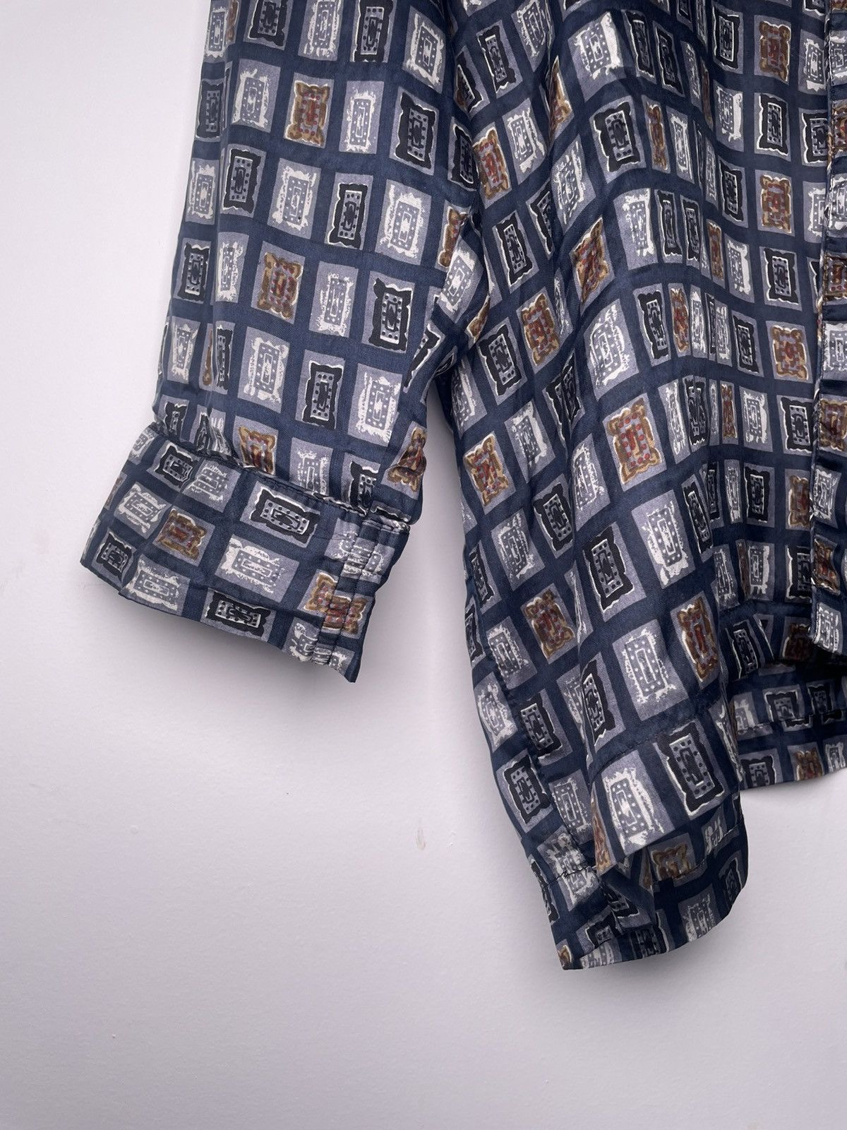 Other Bogari Studio Silk Geometric Button-Up Shirt L Size US L / EU 52-54 / 3 - 8 Thumbnail