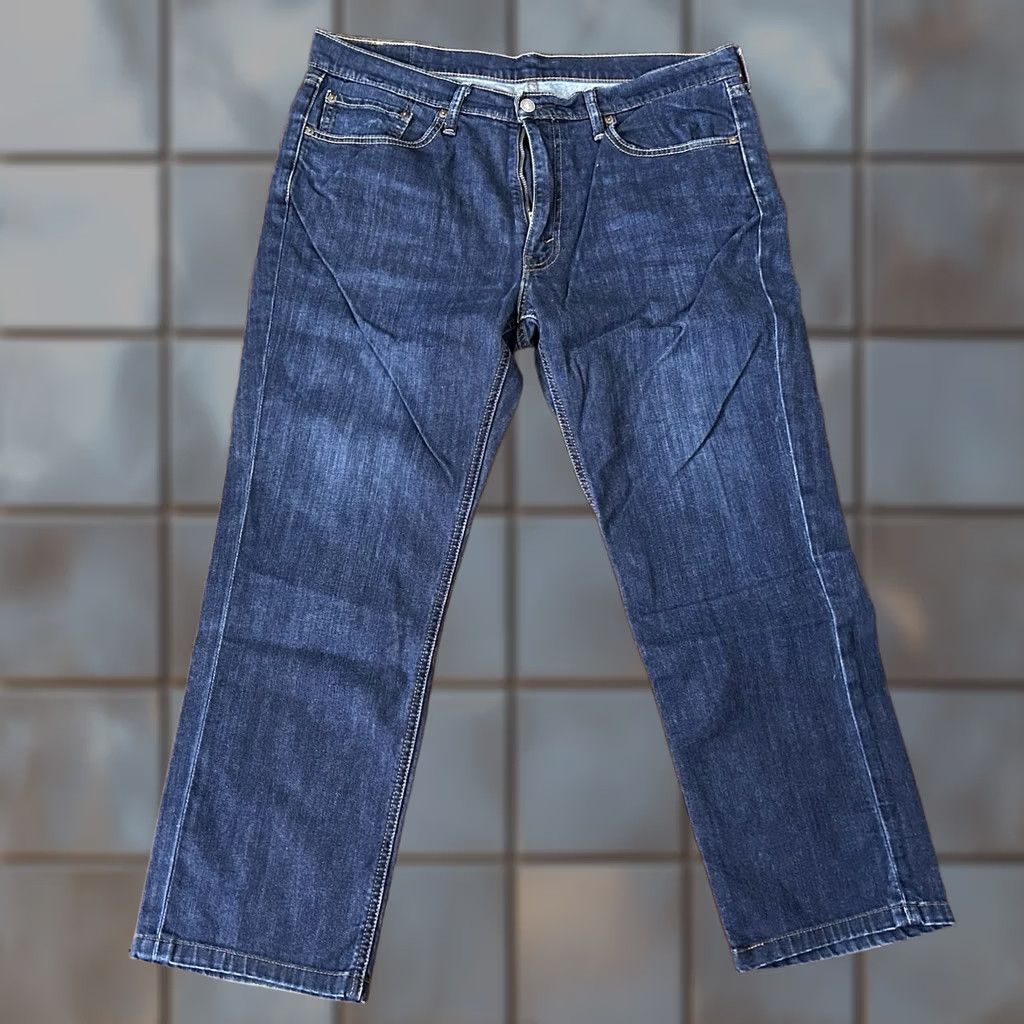 Levi's Levi's 541 Jeans 36 x 28 Athletic Fit Blue Cotton Blend Dark Wash Jeans Size US 36 / EU 52 - 1 Thumbnail