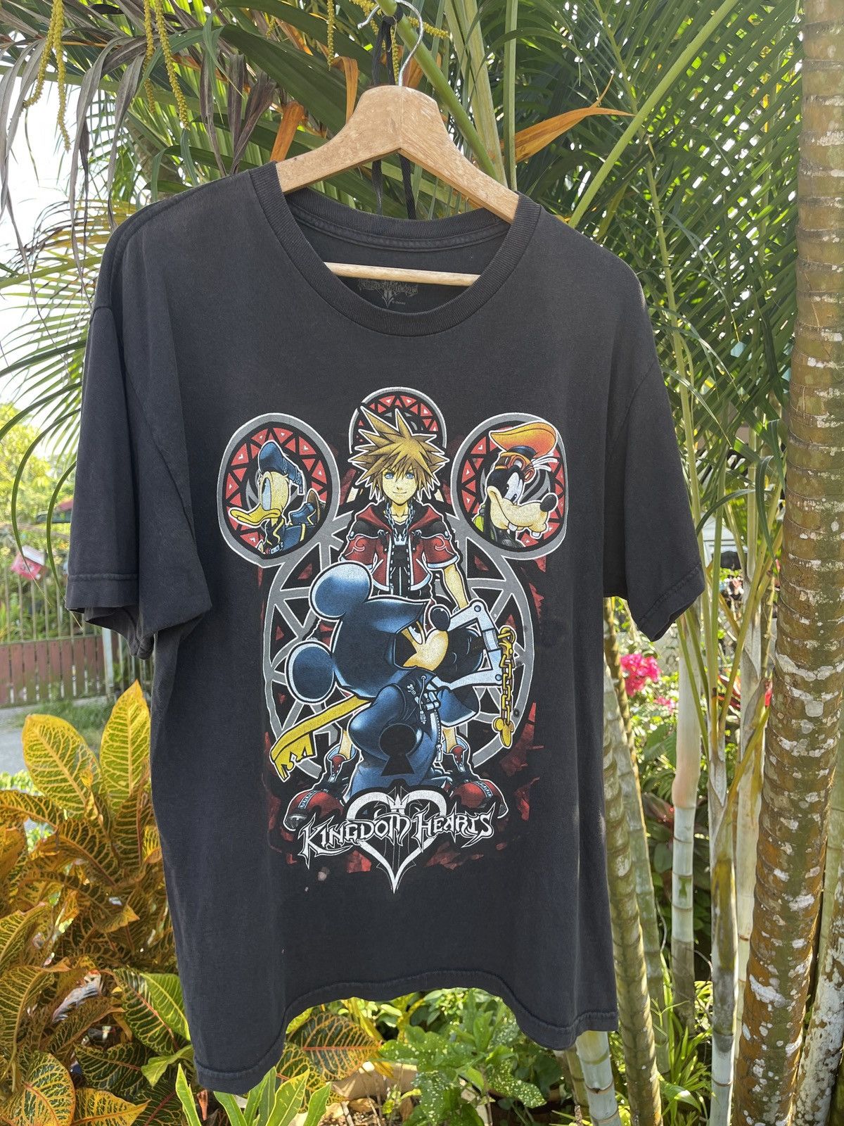Beauty Beast Vintage y2k Disney🔥KINGDOM HEARTS🔥Full PRINT Faded Tee Size US L / EU 52-54 / 3 - 1 Thumbnail
