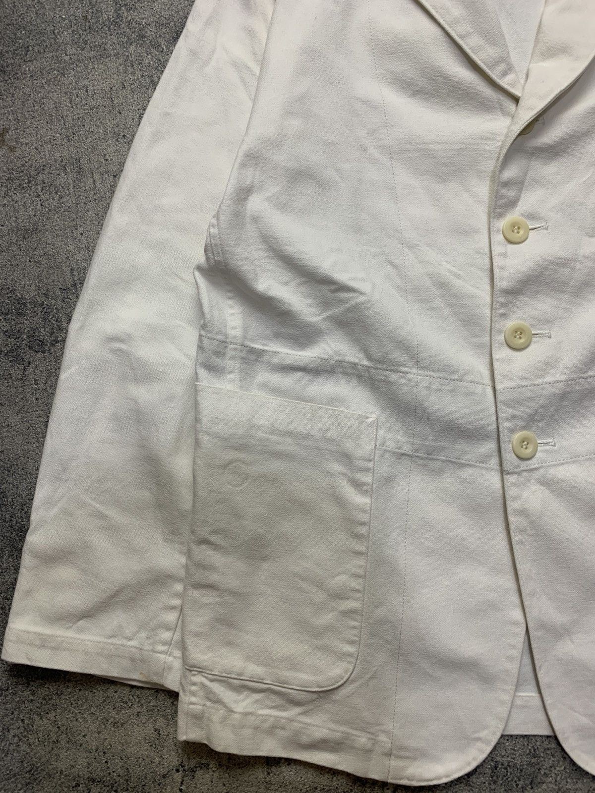 Yohji Yamamoto 🐍 Archived Yohji Yamamoto AAR D’urban Cotton Blazer Jacket Size US L / EU 52-54 / 3 - 3 Thumbnail