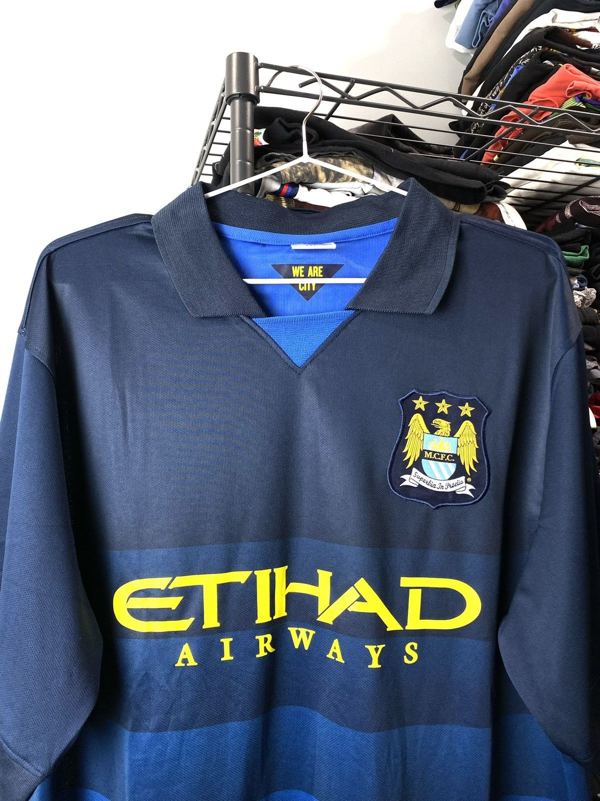 Vintage Vintage Manchester City Soccer Jersey T Shirt Size US XXL / EU 58 / 5 - 2 Thumbnail