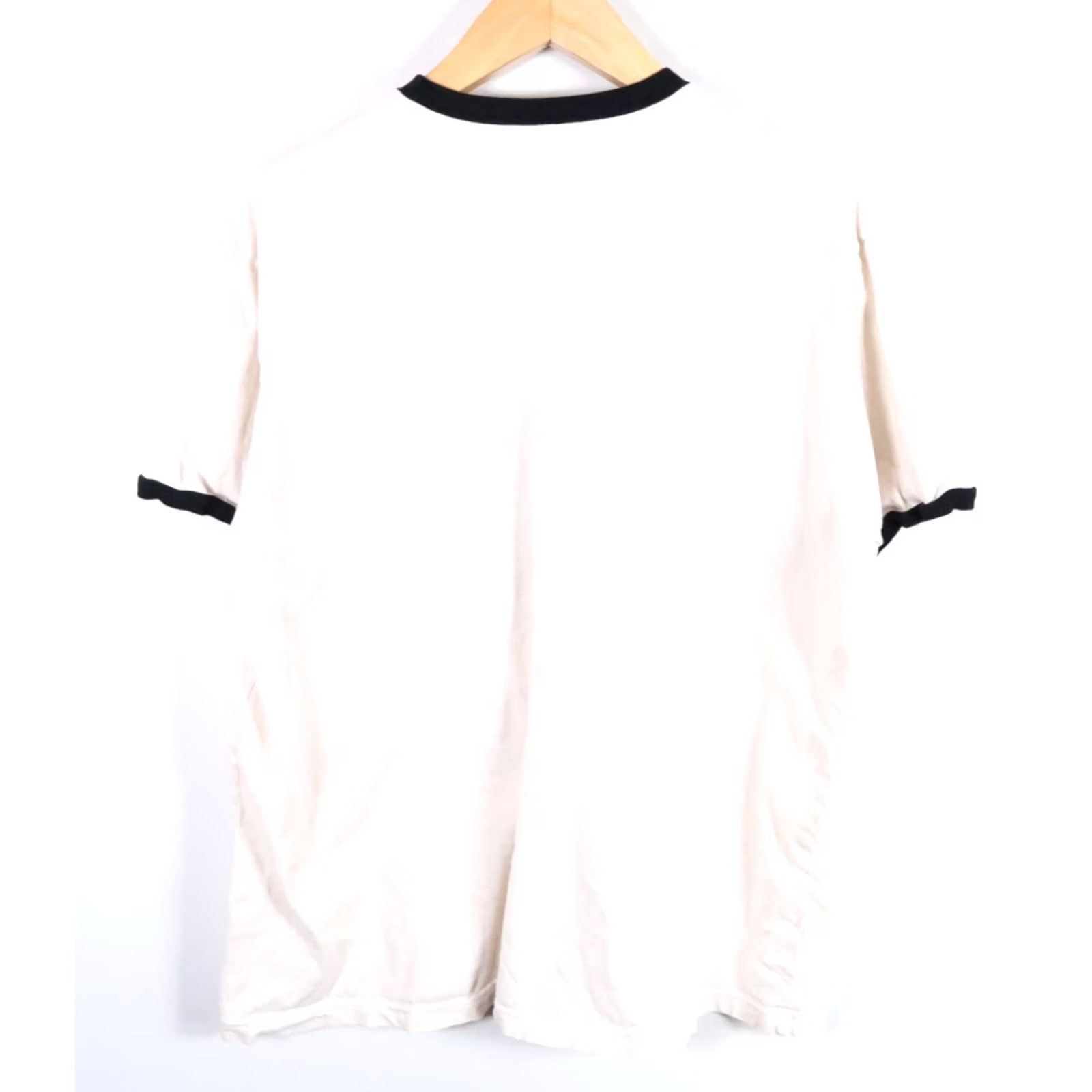 Vintage Taylor Swift 1989 Ringer T-Shirt Adult 3XL Ivory Photo Taylor's Version Retro Logo Short Sleeve Crew Neck Pullover Casual Women's T-Shirt Size XXL / US 16-18 / IT 52-54 - 2 Thumbnail