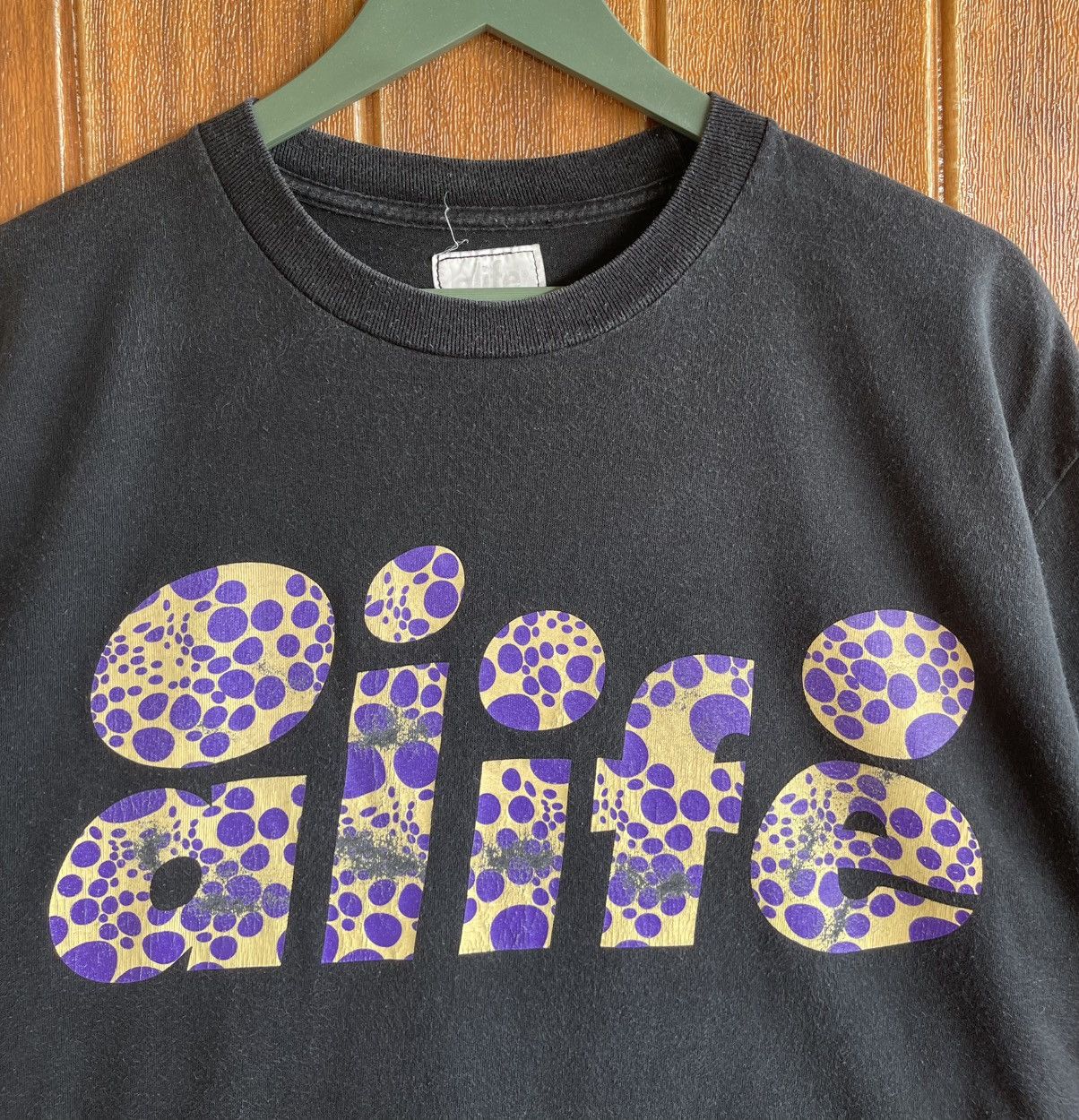 Alife Vintage🔥ALIFE🔥Big Logo Faded Black Tshirt y2k Size US L / EU 52-54 / 3 - 2 Thumbnail