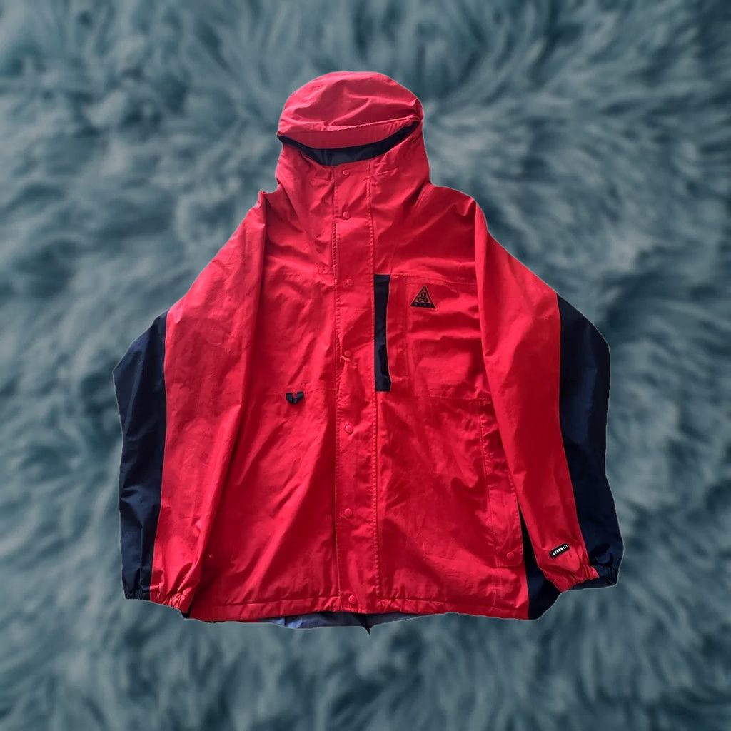 Nike ACG VINTAGE Nike ACG Storm-Fit Mountain Parka Jacket Mens Size L Red 90s Parka Tech Jacket Regular Vintage 90s Mens Size US L / EU 52-54 / 3 - 1 Thumbnail