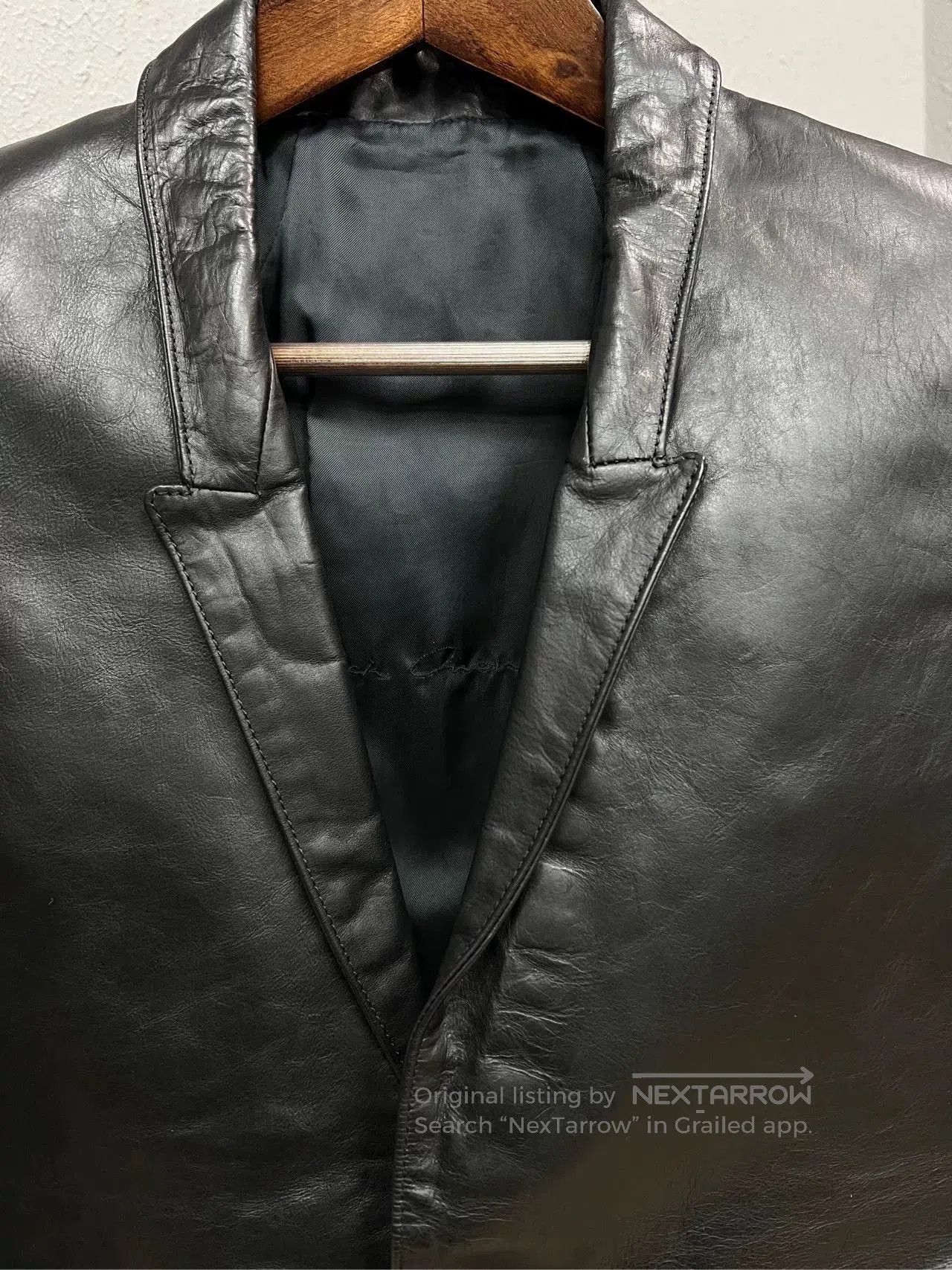 Rick Owens rick owens leather blazer jacket size 42. Size US XS / EU 42 / 0 - 3 Thumbnail
