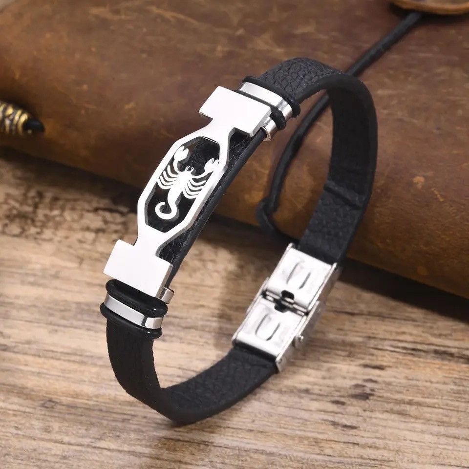Jewelry × Vintage Scorpio Genuine Leather Bracelets Size ONE SIZE - 4 Thumbnail