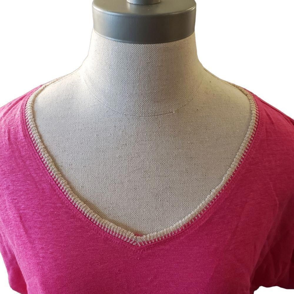 Chicos CT1102a Chico's Ladies Hot Pink Blouse Size 1 Size M / US 6-8 / IT 42-44 - 2 Thumbnail