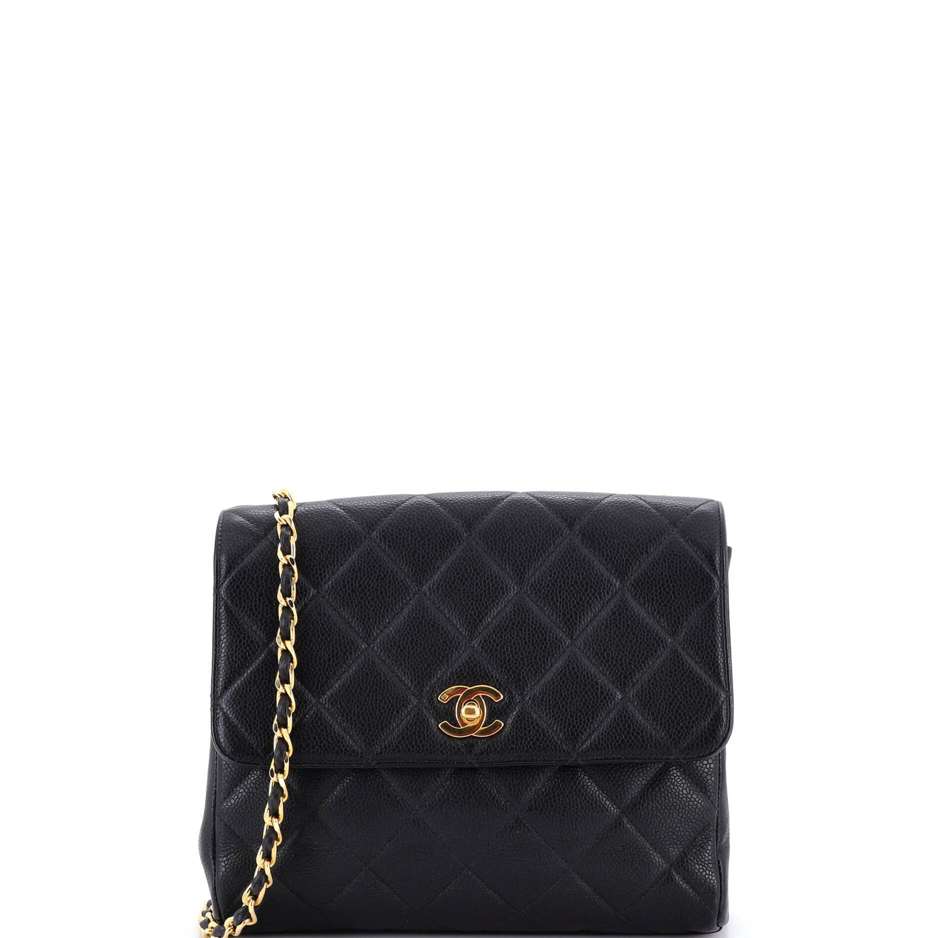 Chanel Vintage Square Cc Flap Bag, Women's