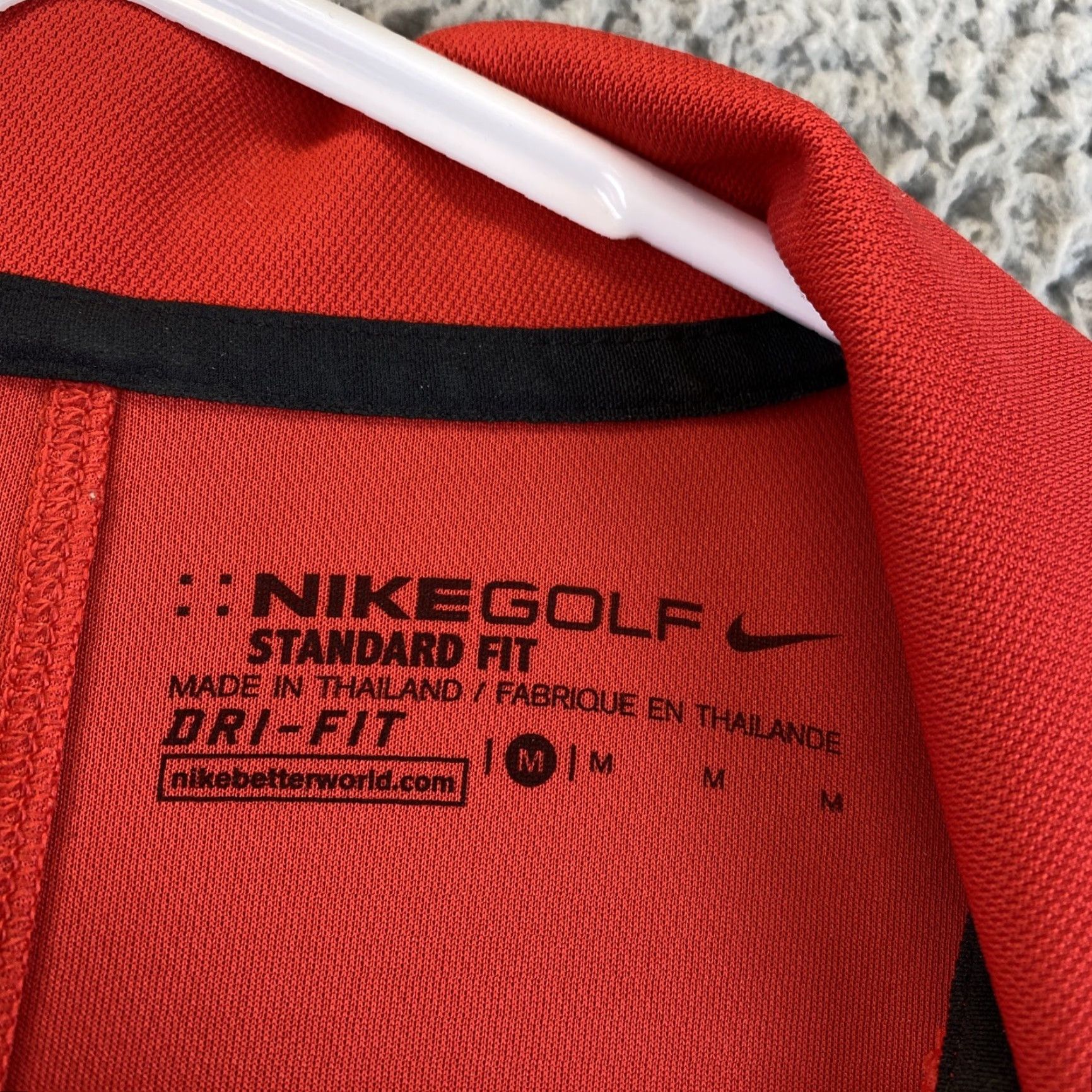 Nike Nike Dri-Fit Polo Shirt Men Golf Short Sleeve Red Size M 100% Polyester Logo Breathable Collared Solid Nike Brand Regular Polo Nike Dri-Fit Size US M / EU 48-50 / 2 - 5 Thumbnail