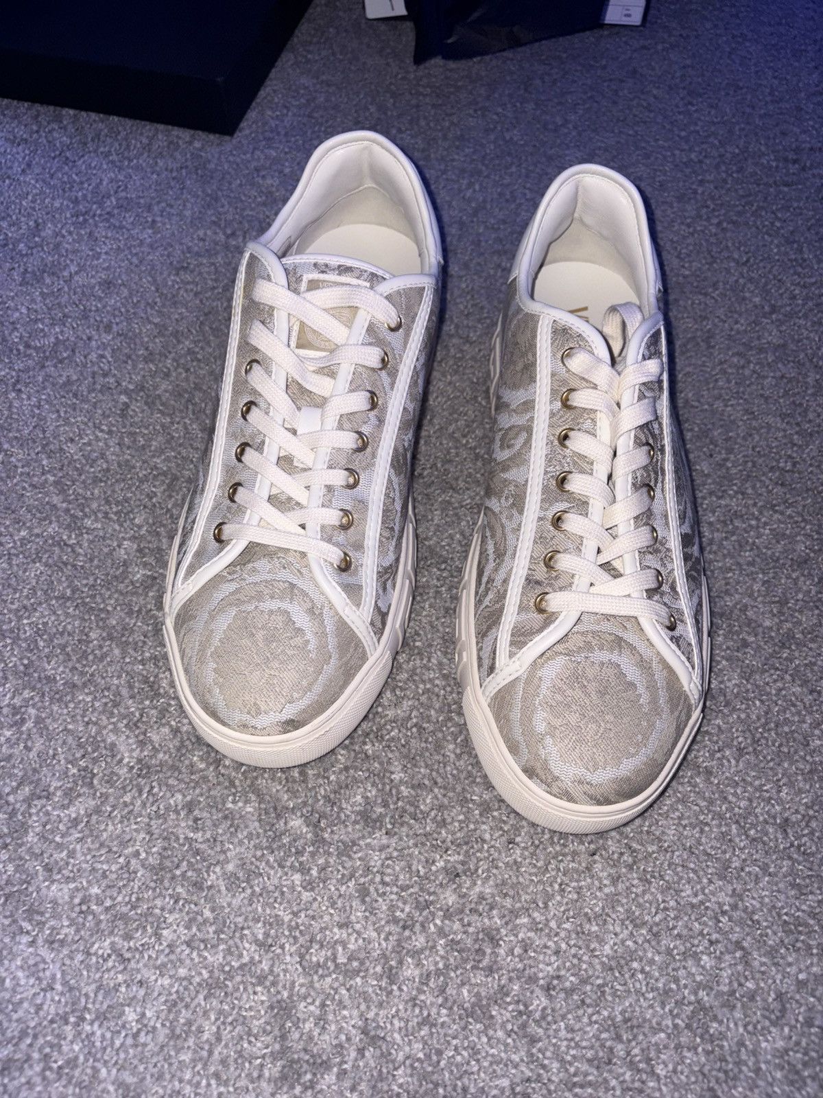 Versace Versace Greca Jacquard Men Shoes Size US 12 / EU 45 - 5 Thumbnail