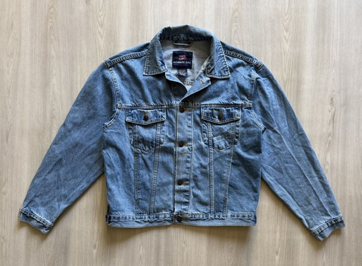 Faded Glory Vintage 90s Faded Glory Denim Trucker Sz M 100% Cotton l Size US M / EU 48-50 / 2 - 1 Thumbnail