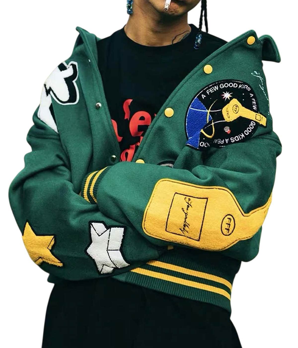 Japanese Brand A FEW GOOD KIDS Wool Varsity Jacket Size US L / EU 52-54 / 3 - 3 Thumbnail