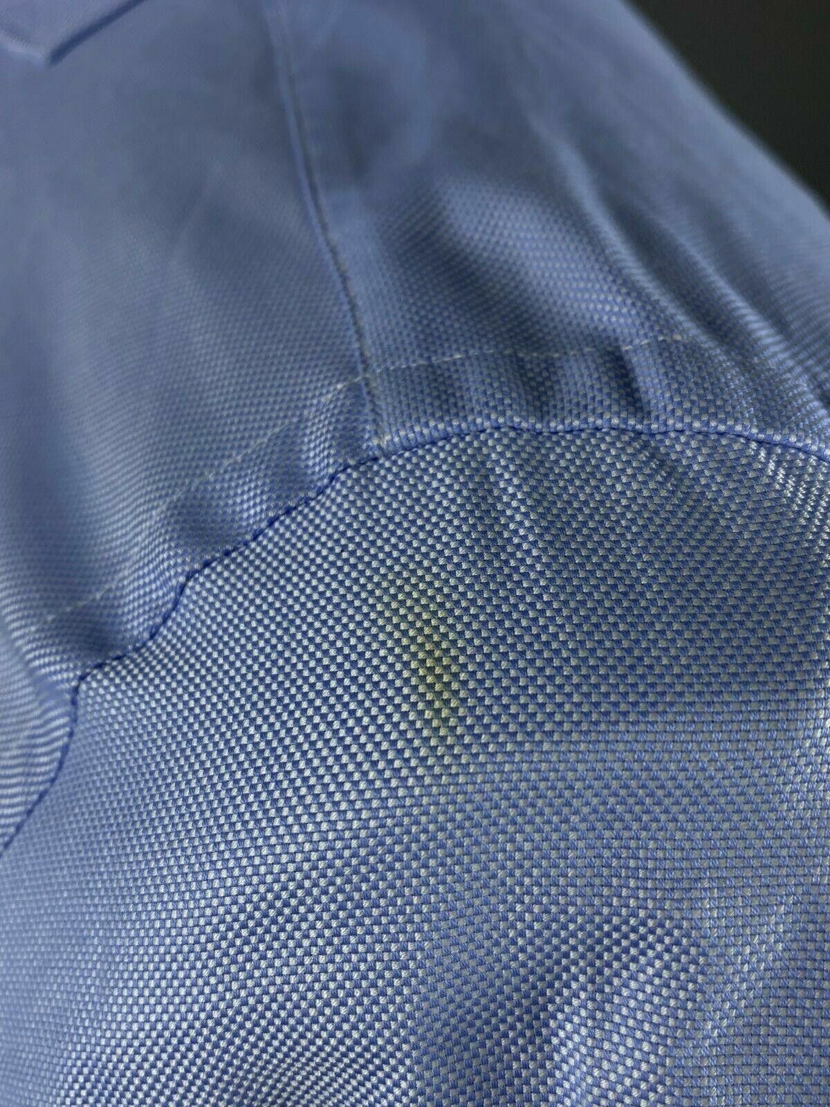 Suitsupply Suit Supply Egyptian Cotton Blue Cuffs Dress Shirt Size 39 Size US M / EU 48-50 / 2 - 7 Thumbnail