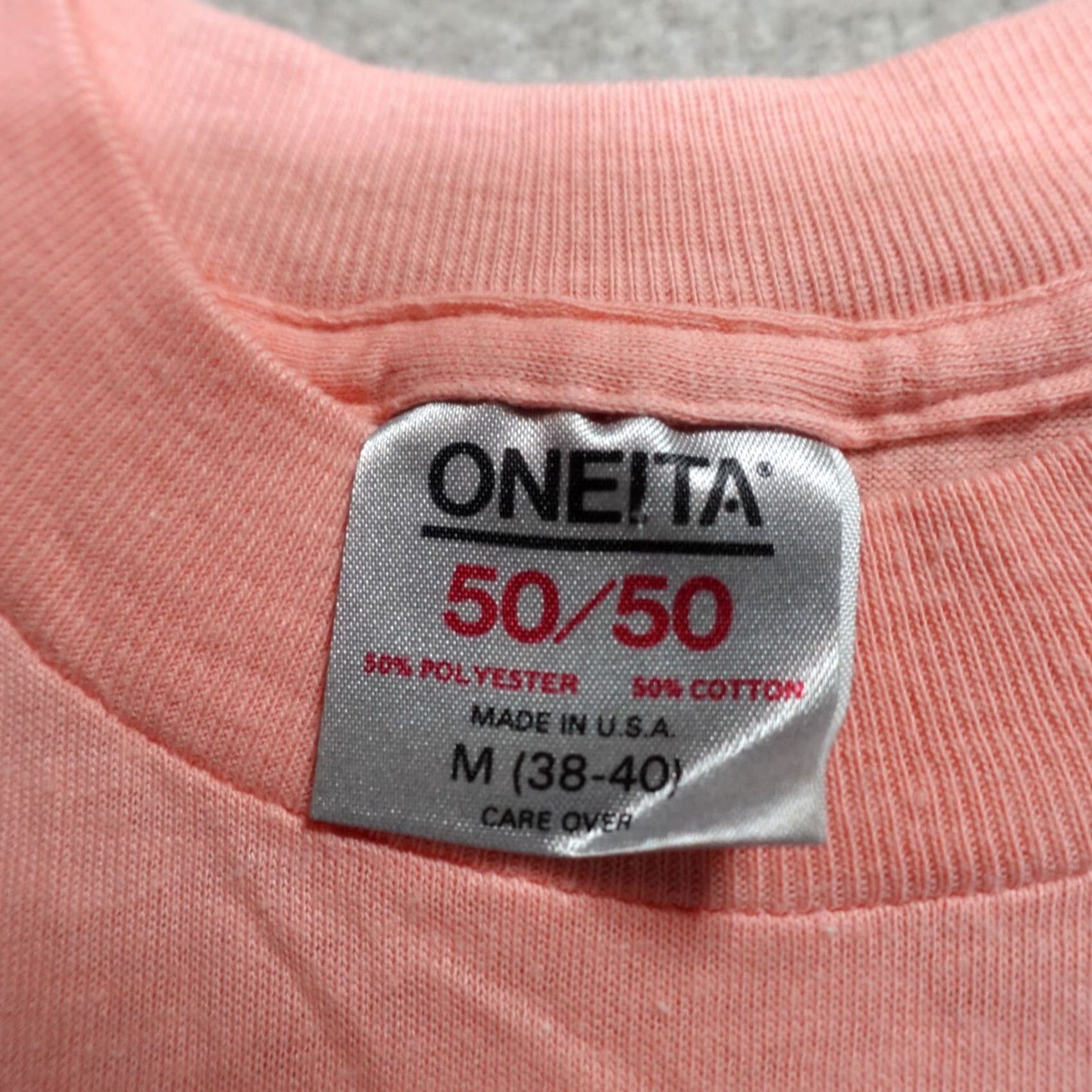 Vintage VINTAGE Wild Thing Shirt Small Pink 1988 R. Peck Caveman Shirt Mens S Pink Cotton Blend Crew Neck Short Sleeve American Vintage Regular Size US S / EU 44-46 / 1 - 4 Thumbnail