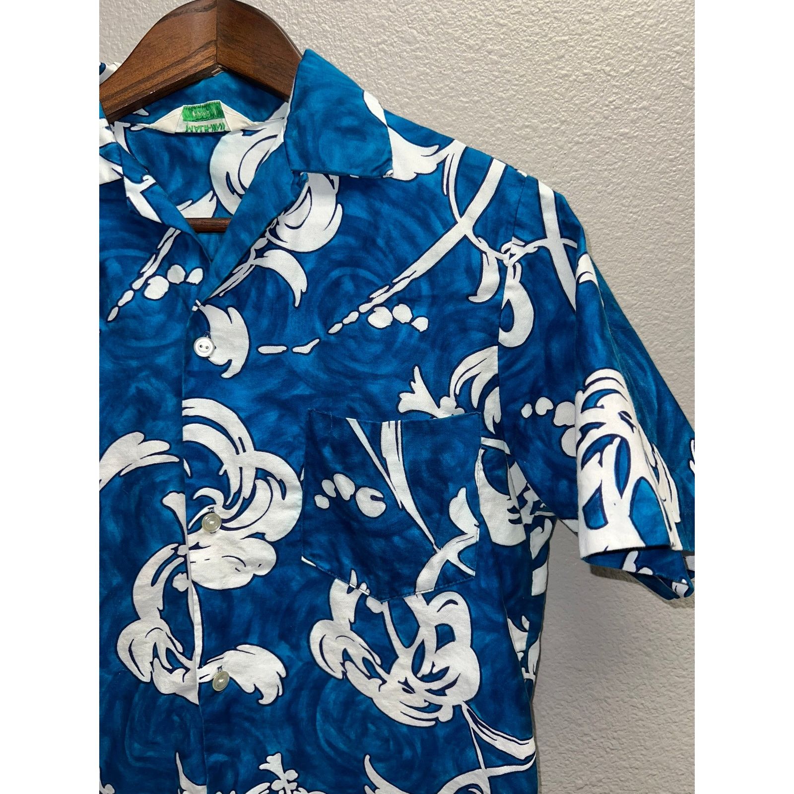 Vintage Vintage 70s 80s Malihini Hawaii HI Button Down Blue Shirt M Size US M / EU 48-50 / 2 - 2 Thumbnail
