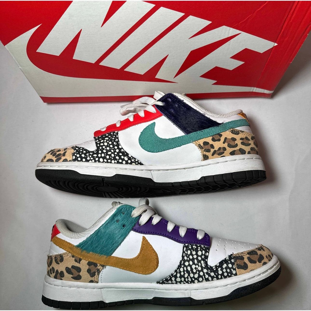 Jordan Brand × Nike Size 7 - Nike Wmns Dunk Low SE Safari Mix Women's Shoes Size US 7 / IT 37 - 3 Thumbnail