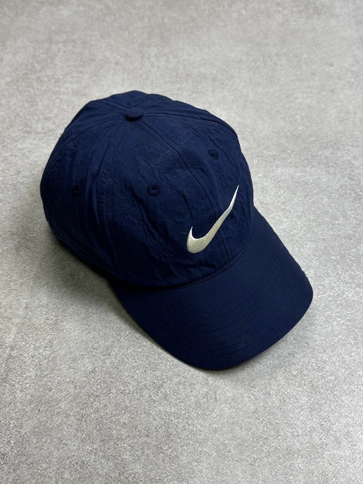 Nike Vintage Nike Big Swoosh Nylon Cap Rare Tn Skepta Style Size ONE SIZE - 1 Thumbnail