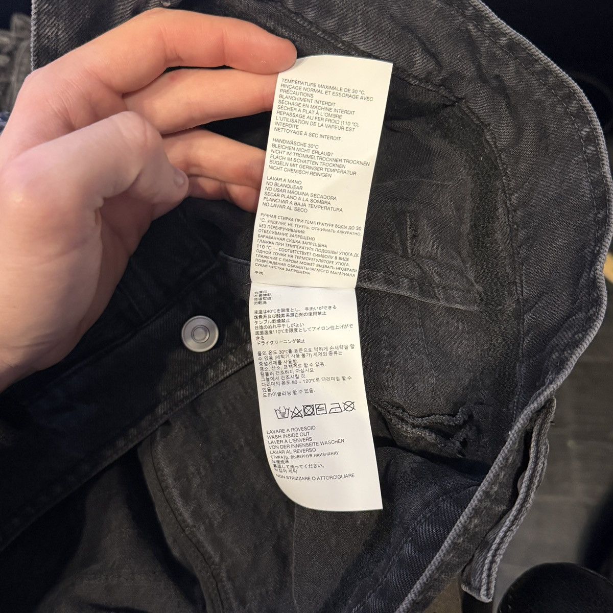 Alyx Alyx X Blackmeans Shredded Effect Denim Jacket Size US XL / EU 56 / 4 - 9 Thumbnail