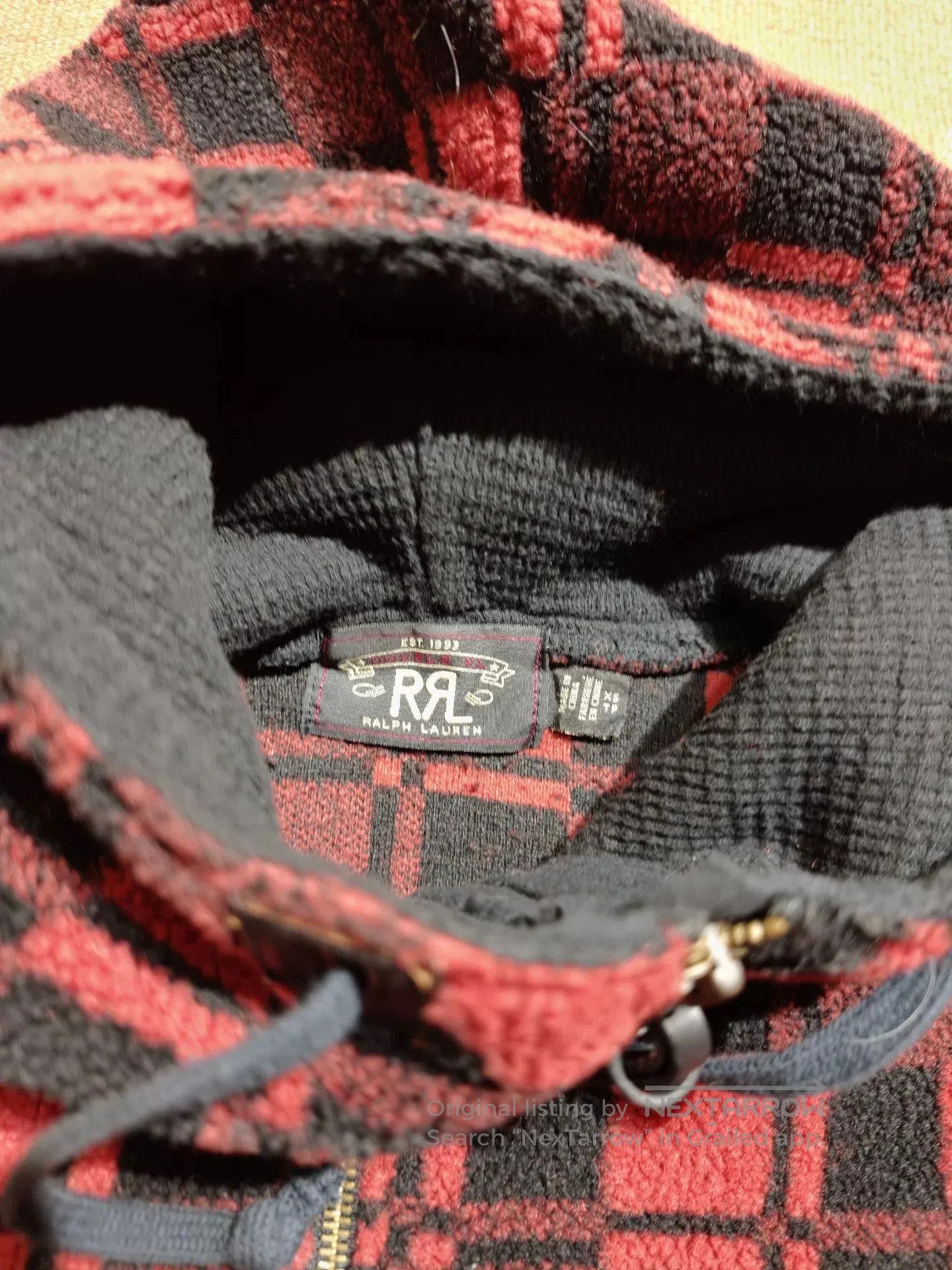 RRL Ralph Lauren RRL Fleece Hooded Pullover Sweater. Size US XS / EU 42 / 0 - 7 Thumbnail