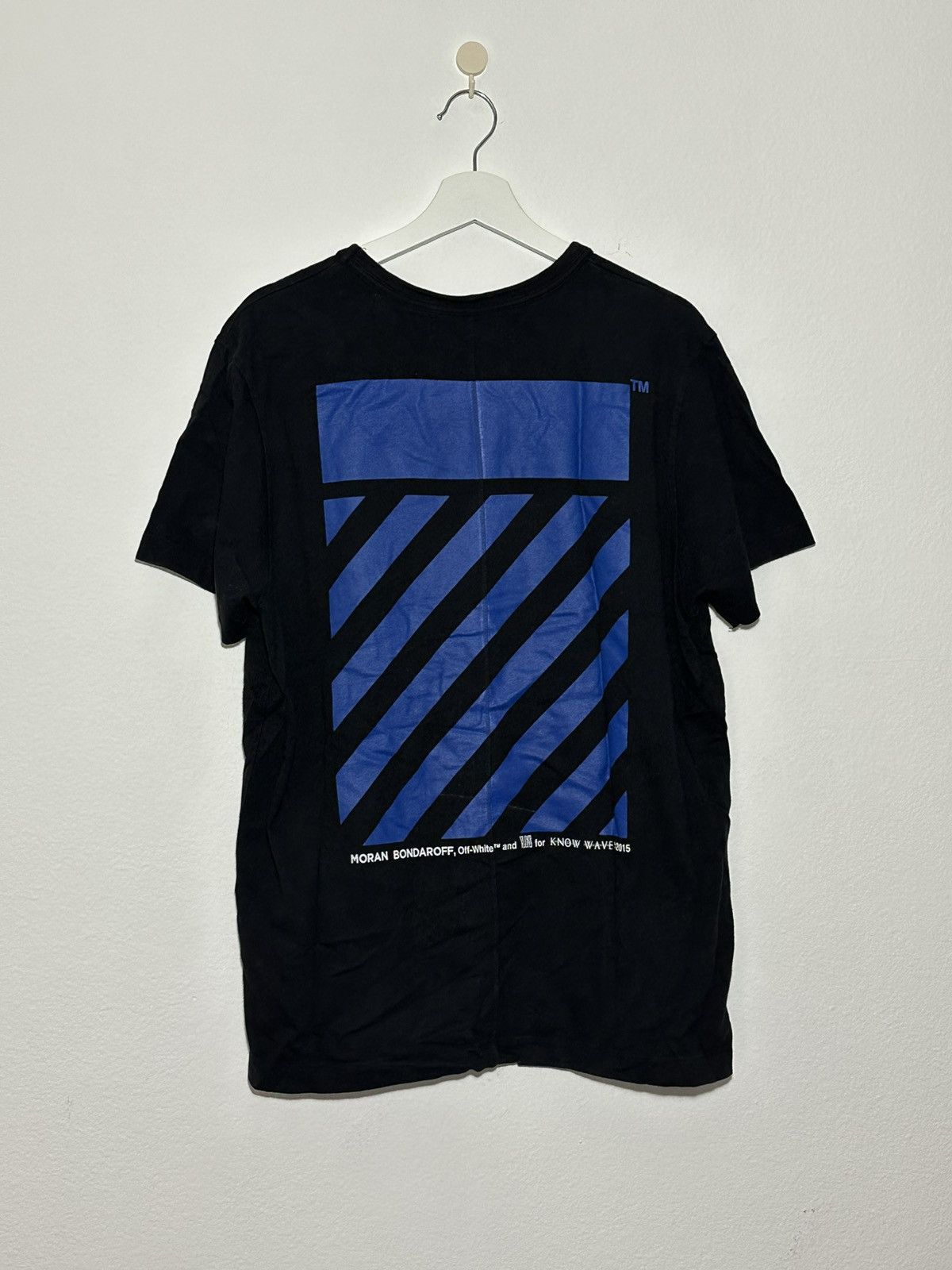 Off-White × Vlone VLONE OFF-WHITE T-Shirt Blue Size US M / EU 48-50 / 2 - 2 Thumbnail
