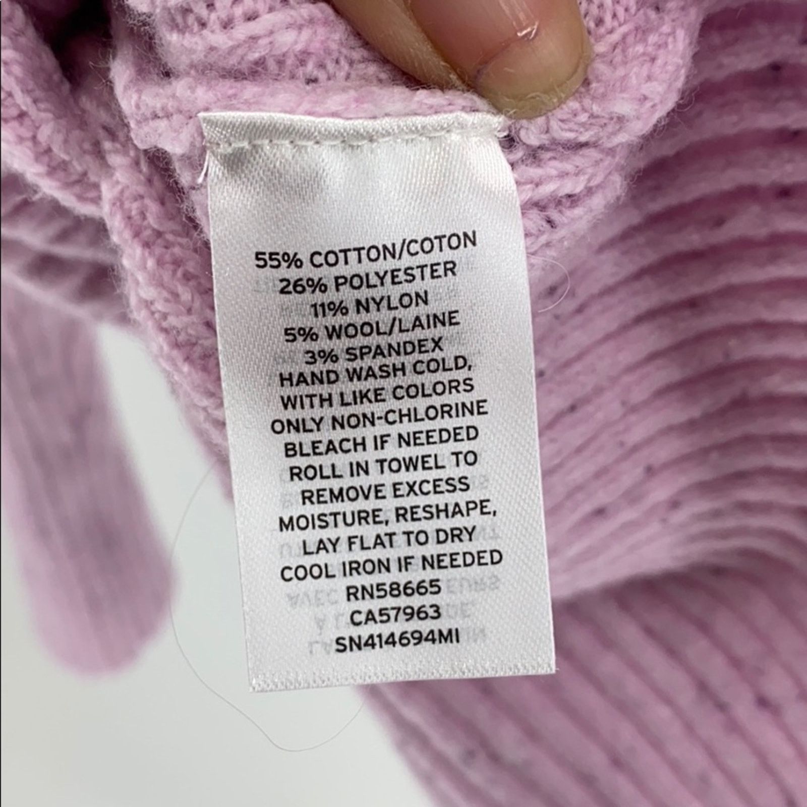 Other Something Navy pink oversized sweater wool blend sz M Size M / US 6-8 / IT 42-44 - 5 Thumbnail
