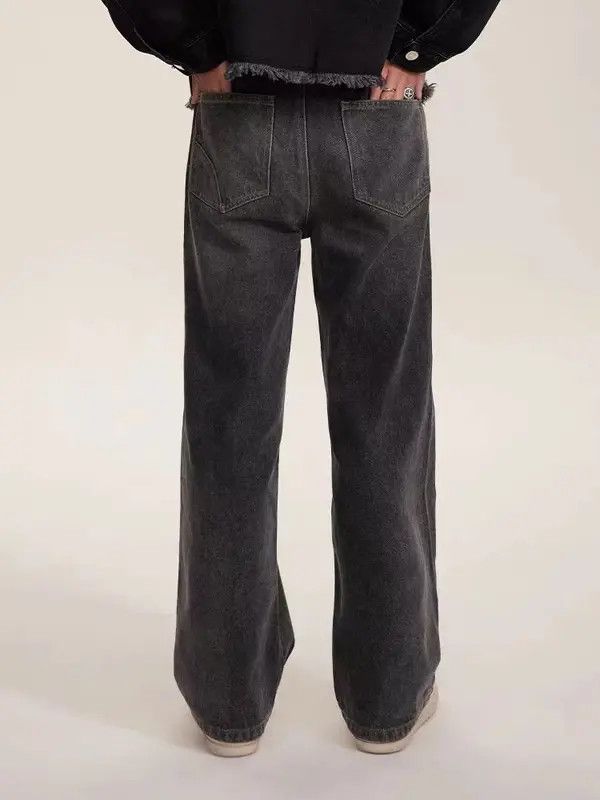 VIBE Vintage washed embroidered letter front pocket jeans Size US 30 / EU 46 - 6 Thumbnail