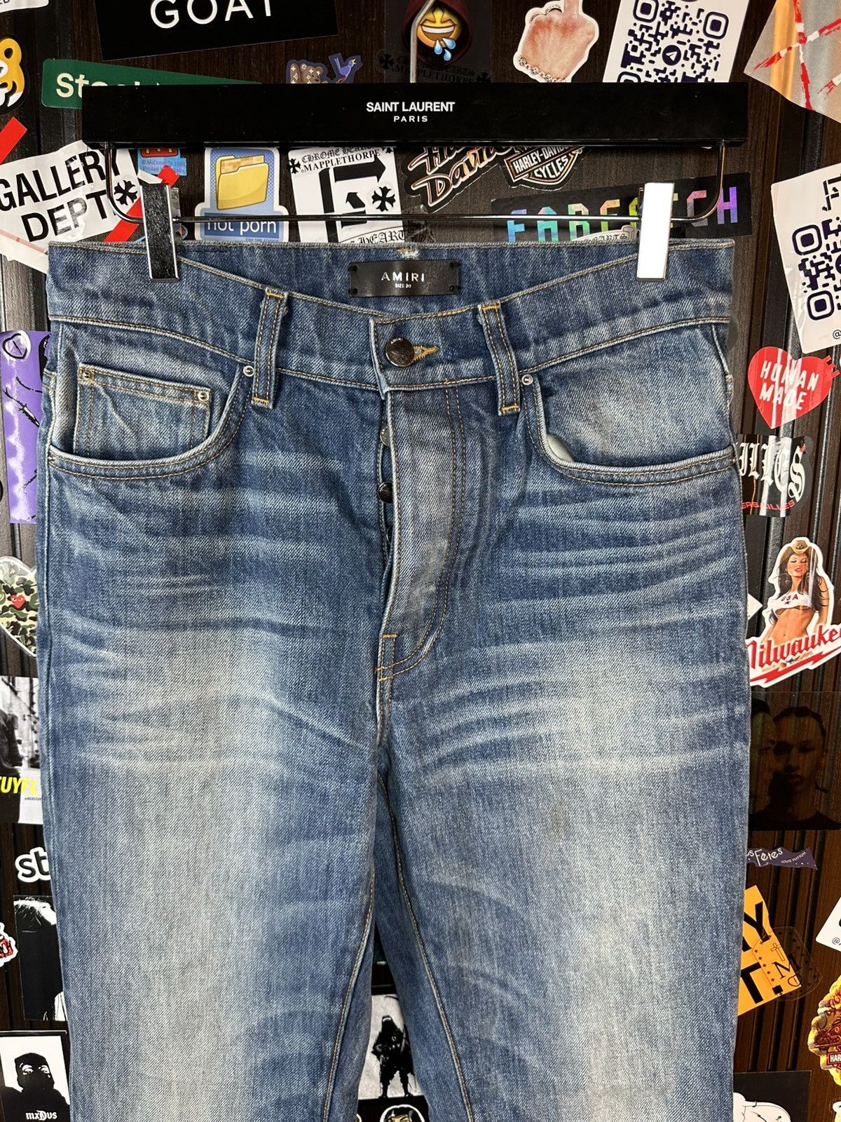 Amiri Amiri Flare Button up Jeans Denim 30 Size US 30 / EU 46 - 8 Thumbnail