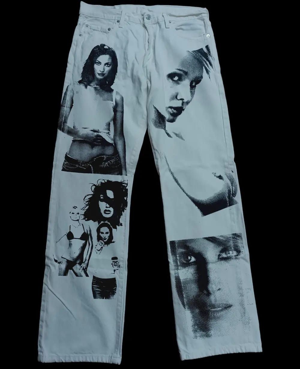 image of Levis Vintage Clothing x Vintage VTG Levis Seditionaries Style Hysteric Glamour Denim Jeans in Whit